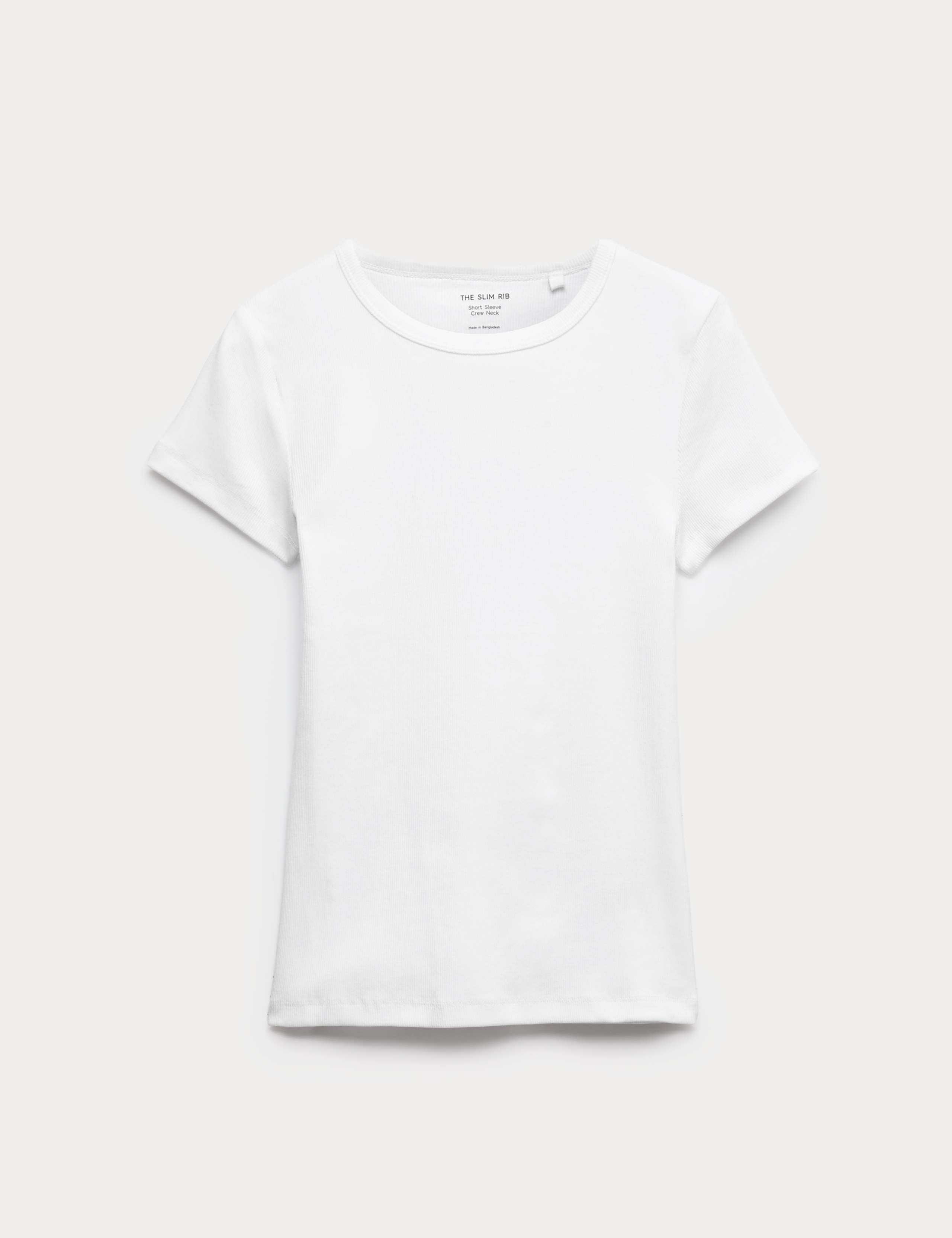 Cotton Rich Ribbed Slim Fit T-Shirt