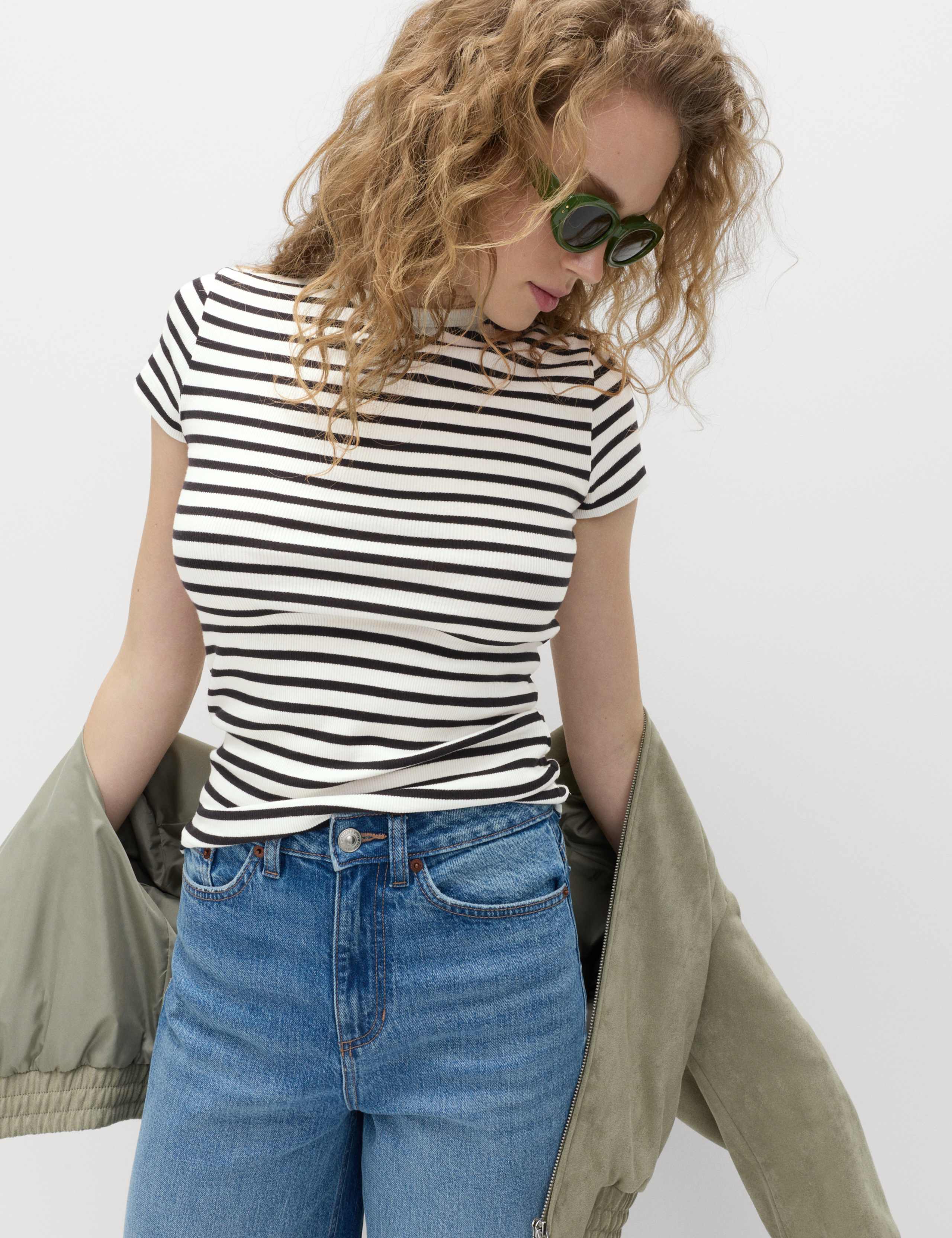 Cotton Rich Ribbed Slim Fit T-Shirt