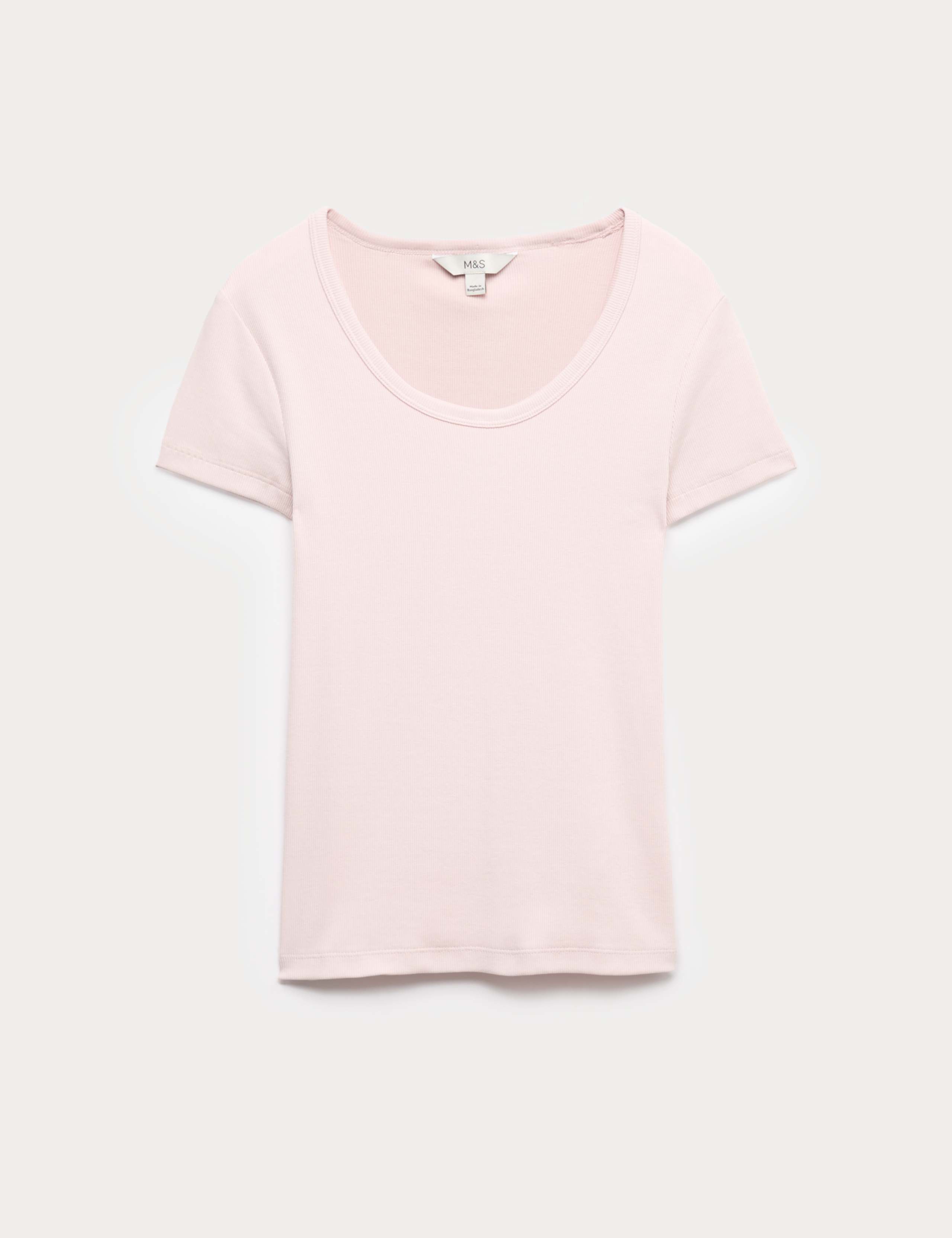 Cotton Rich Scoop Neck Slim Fit T-Shirt