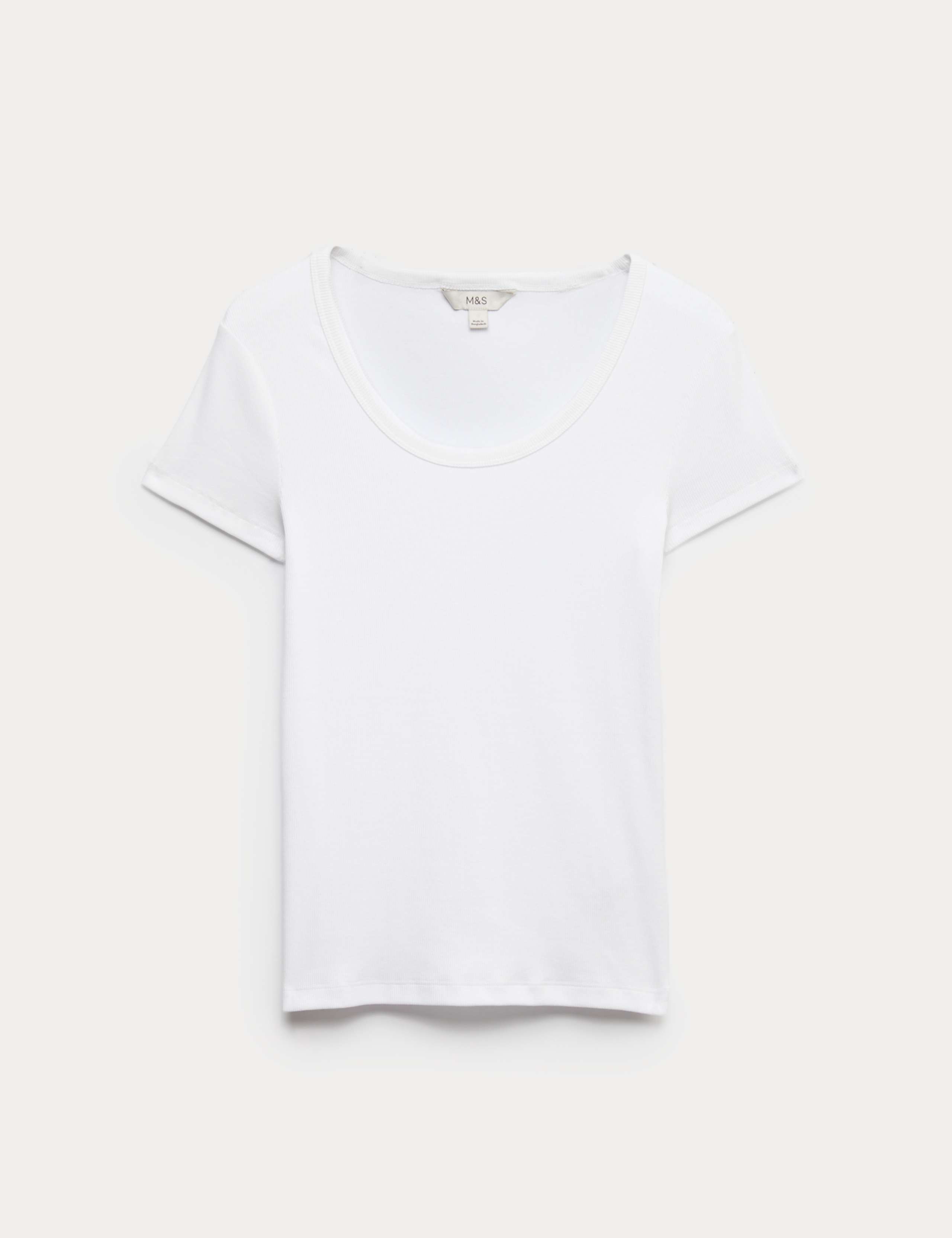 Cotton Rich Scoop Neck Slim Fit T-Shirt
