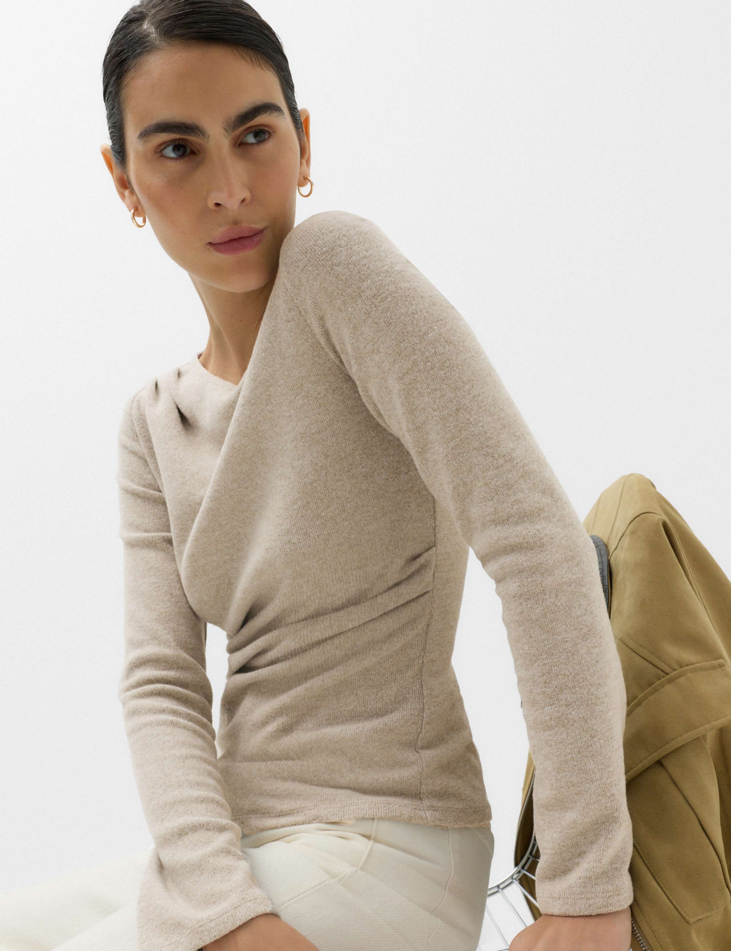 Textured Regular Fit Off The Shoulder Top