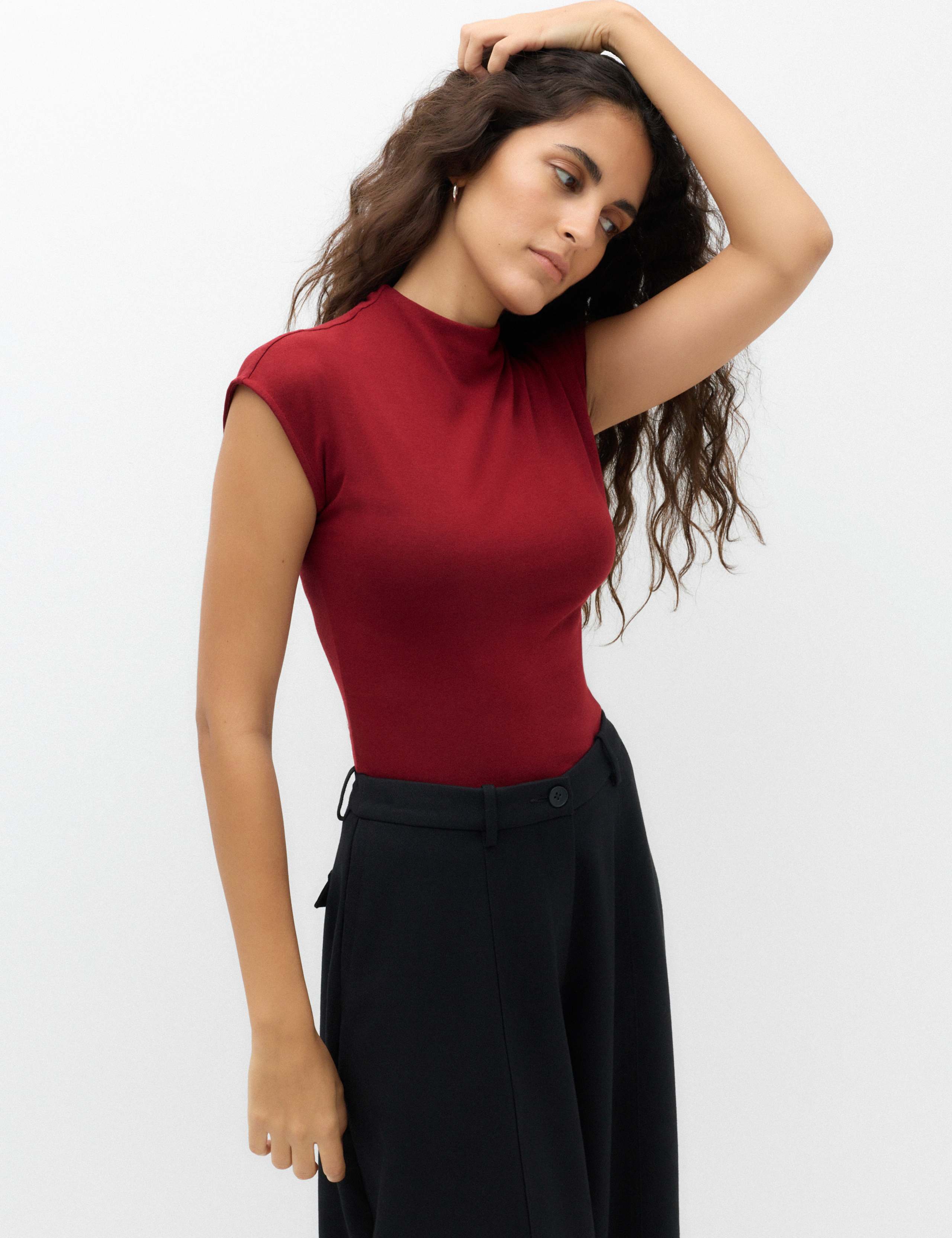 Funnel Neck Top