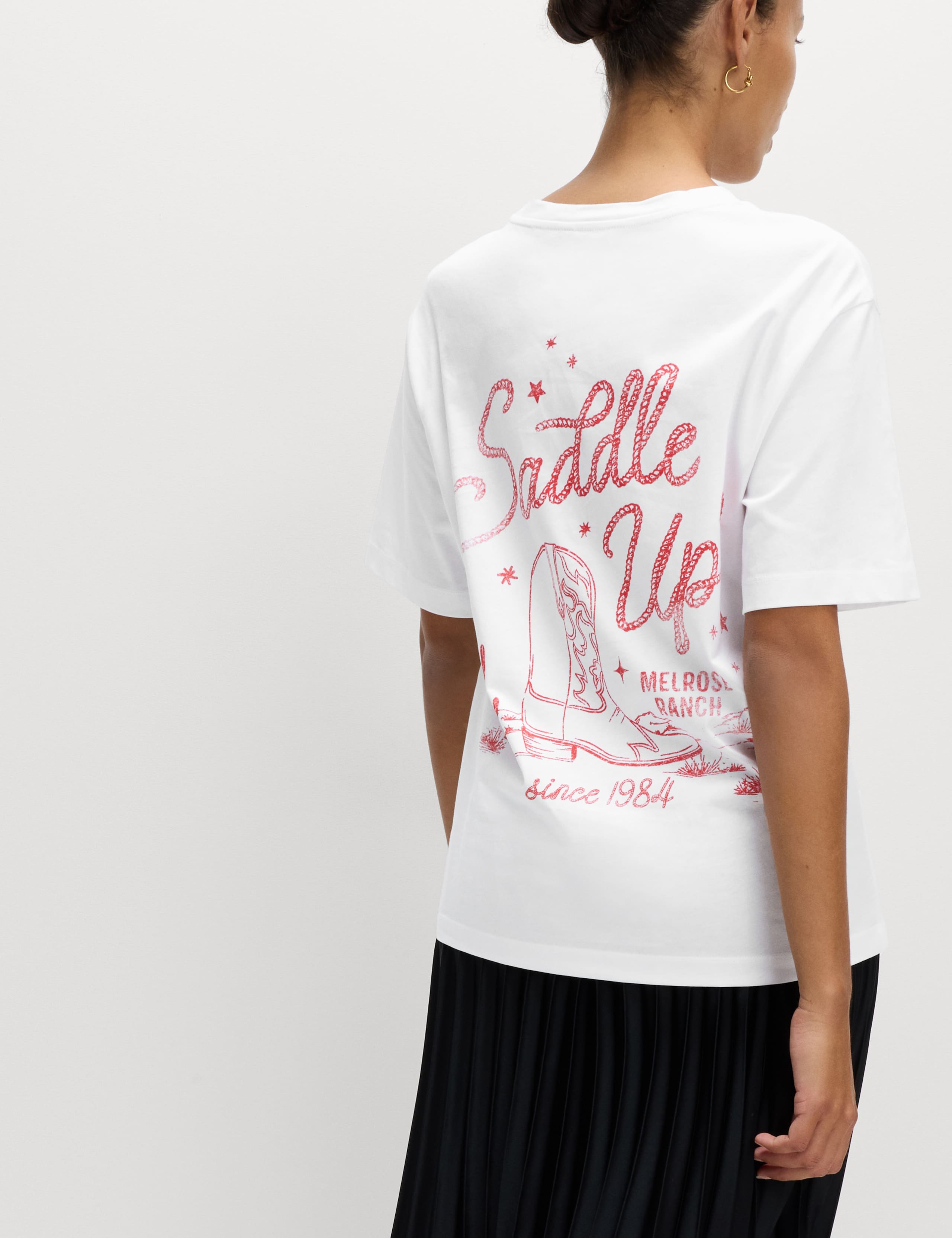 Pure Cotton Printed Oversized Graphic T-Shirt