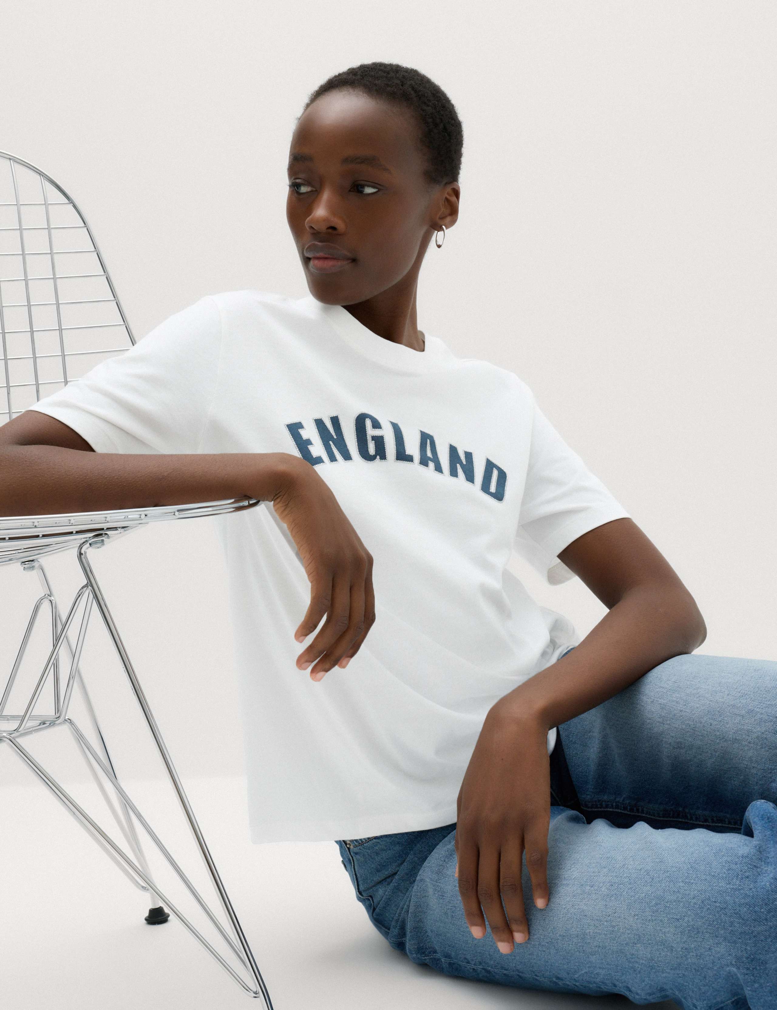 Pure Cotton Embellished World Cup T-Shirt
