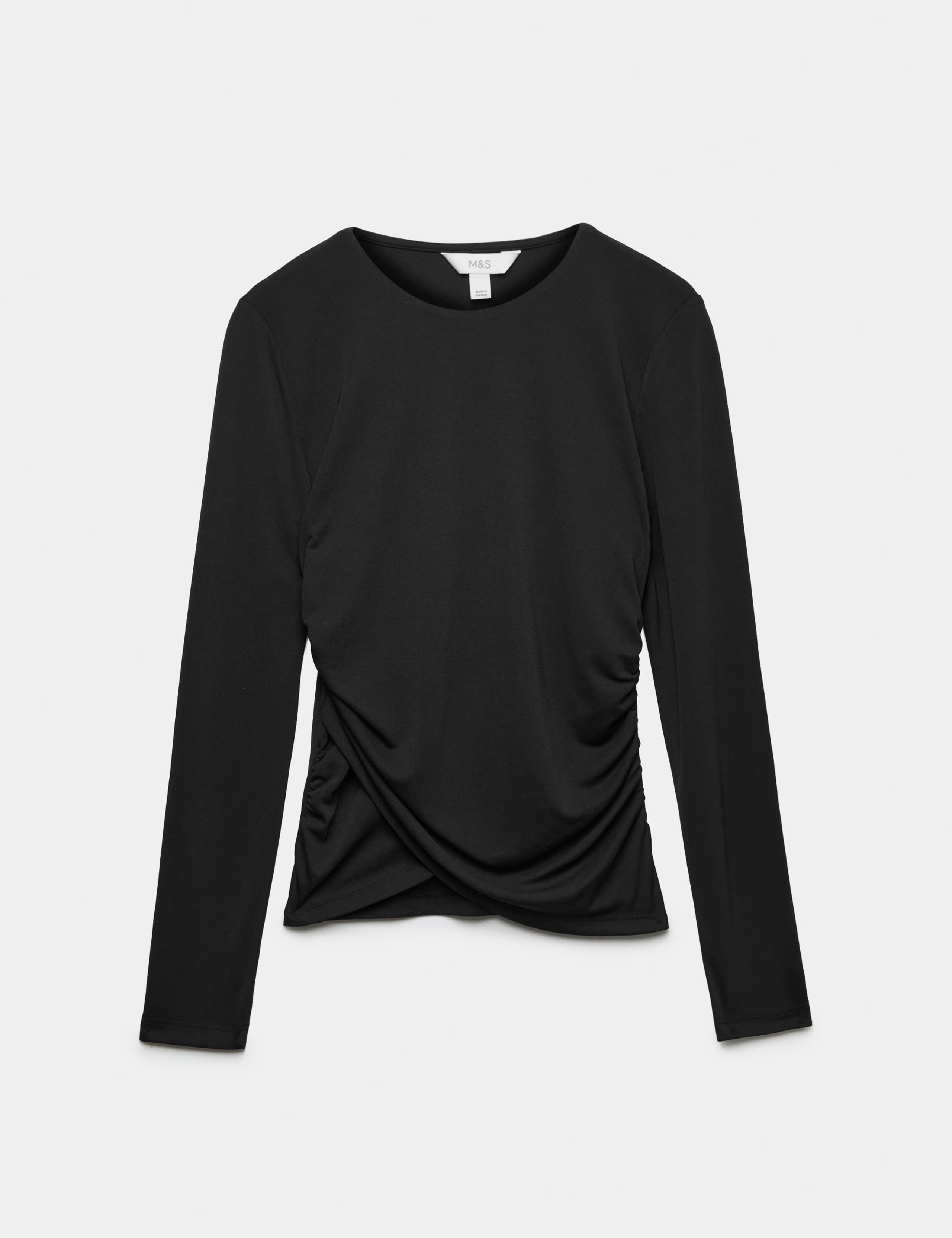 Long Sleeve Wrap Hem Top