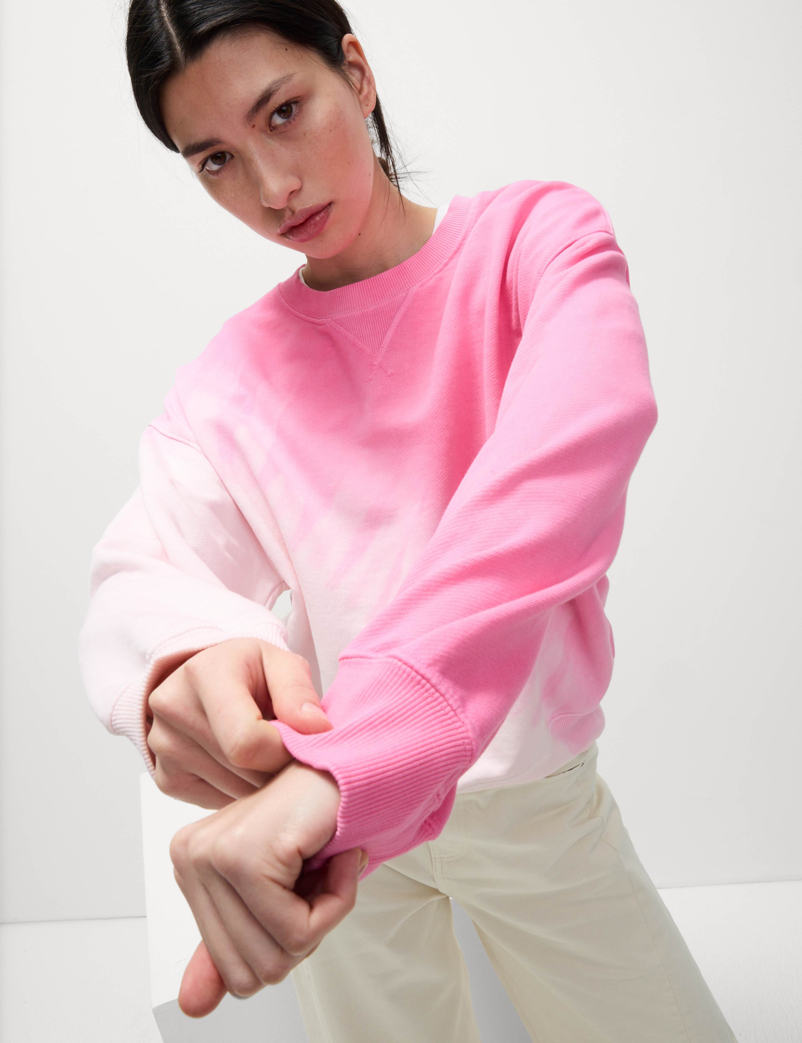 Cotton Rich Ombre Sweatshirt