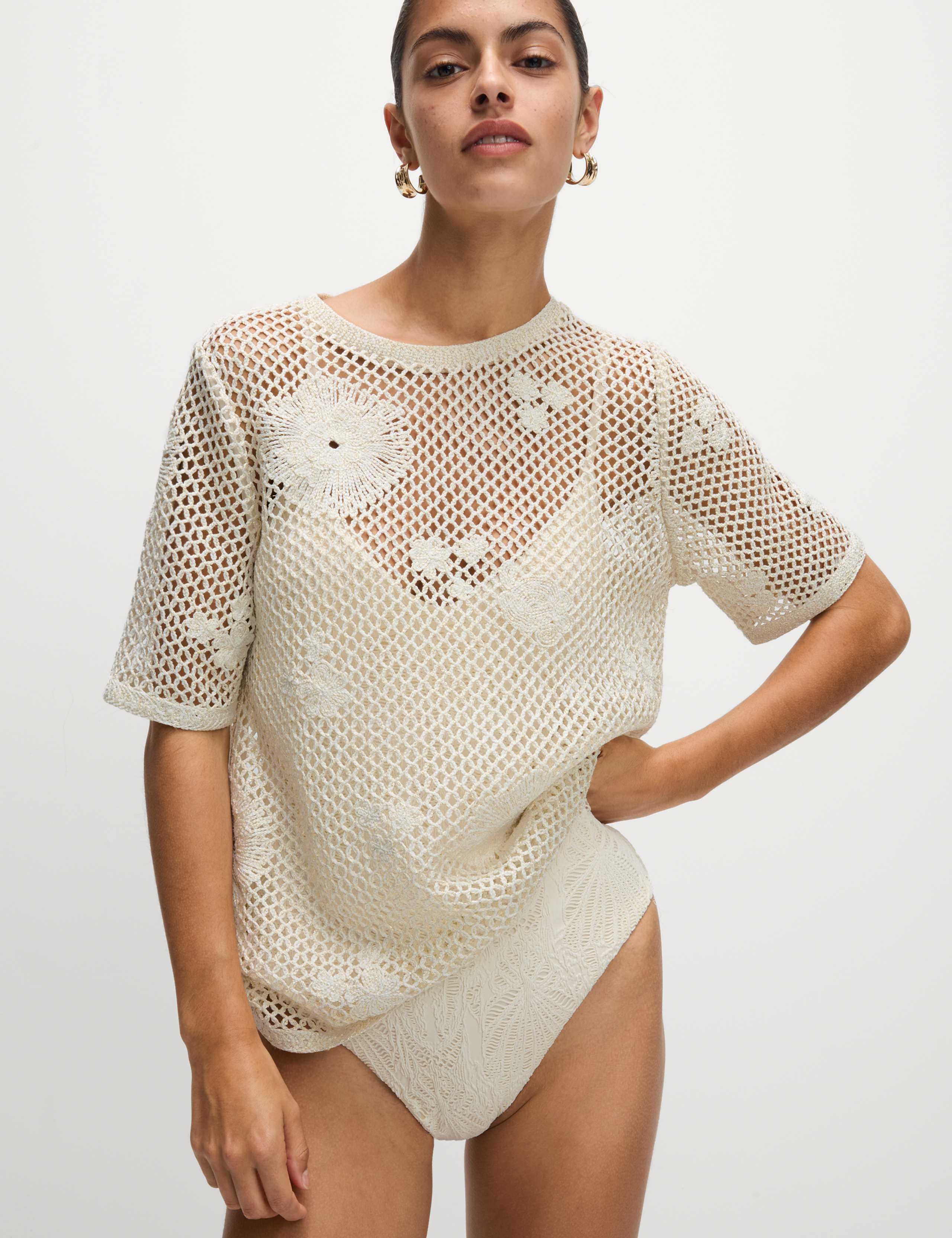 Crochet Sparkly T-Shirt