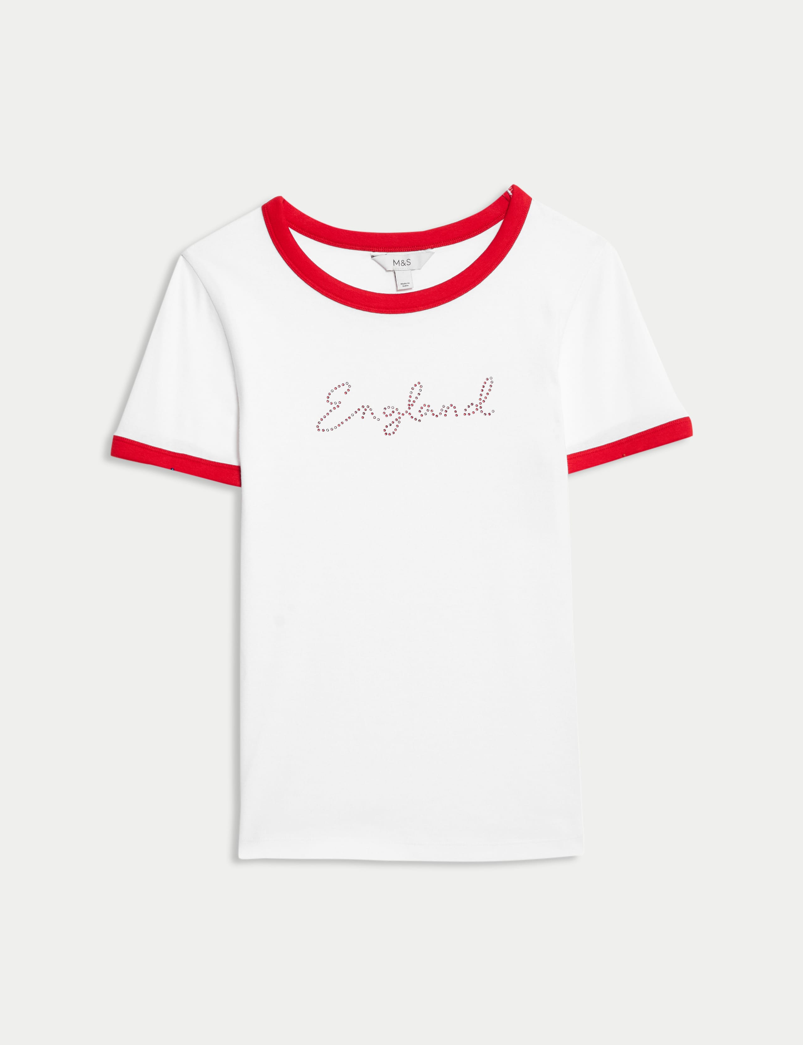 Pure Cotton England Slim Fit Ringer Tee
