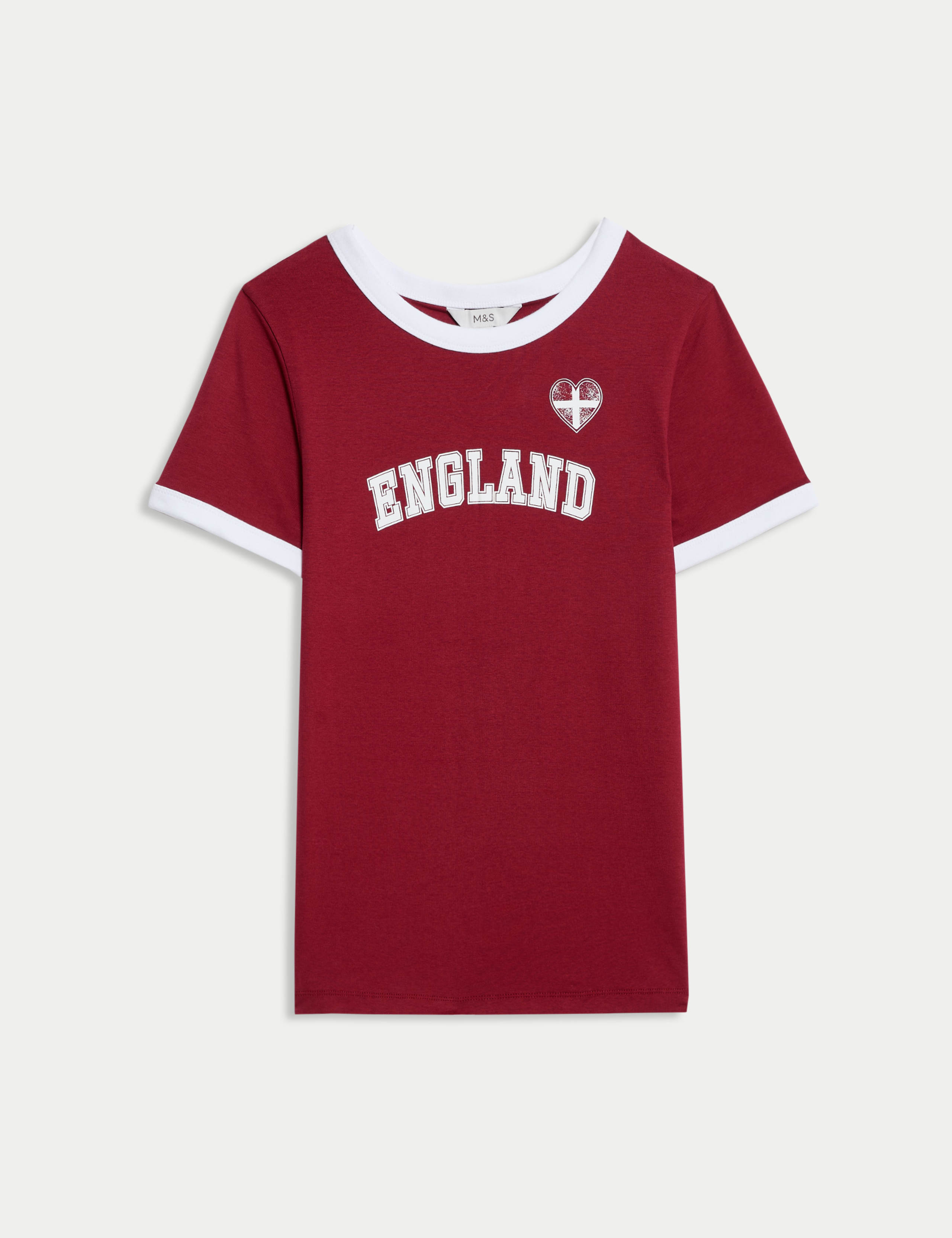 Pure Cotton England Slim Fit Ringer Tee