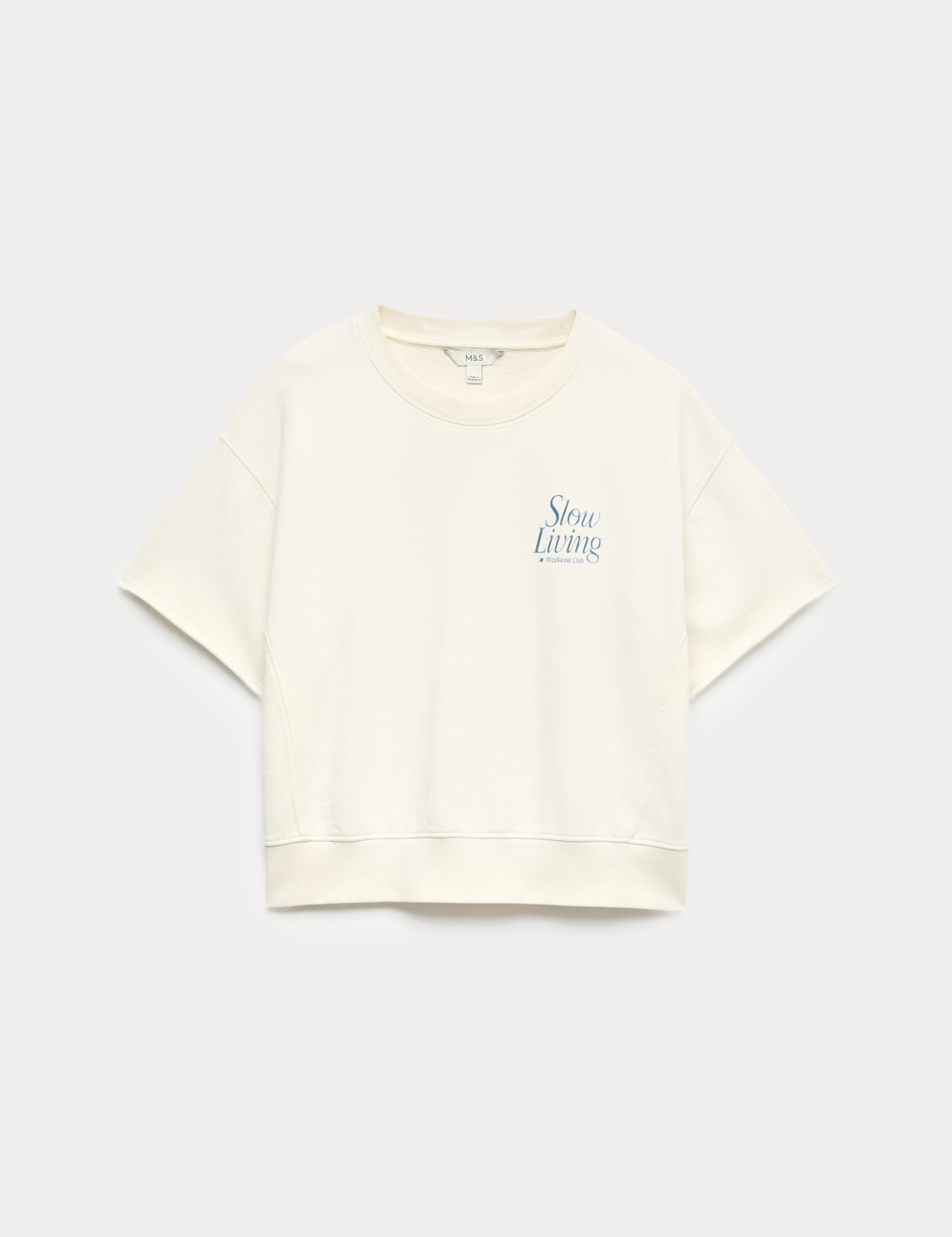 Pure Cotton Garment Dye Sweatshirt