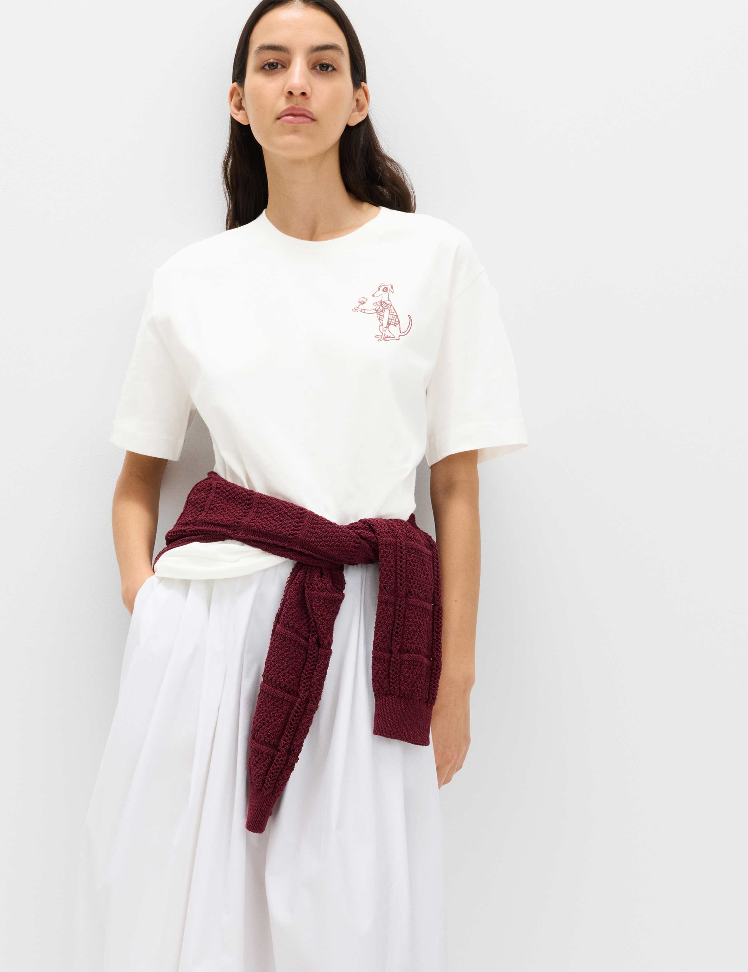 Pure Cotton Floral Oversized Graphic T-Shirt