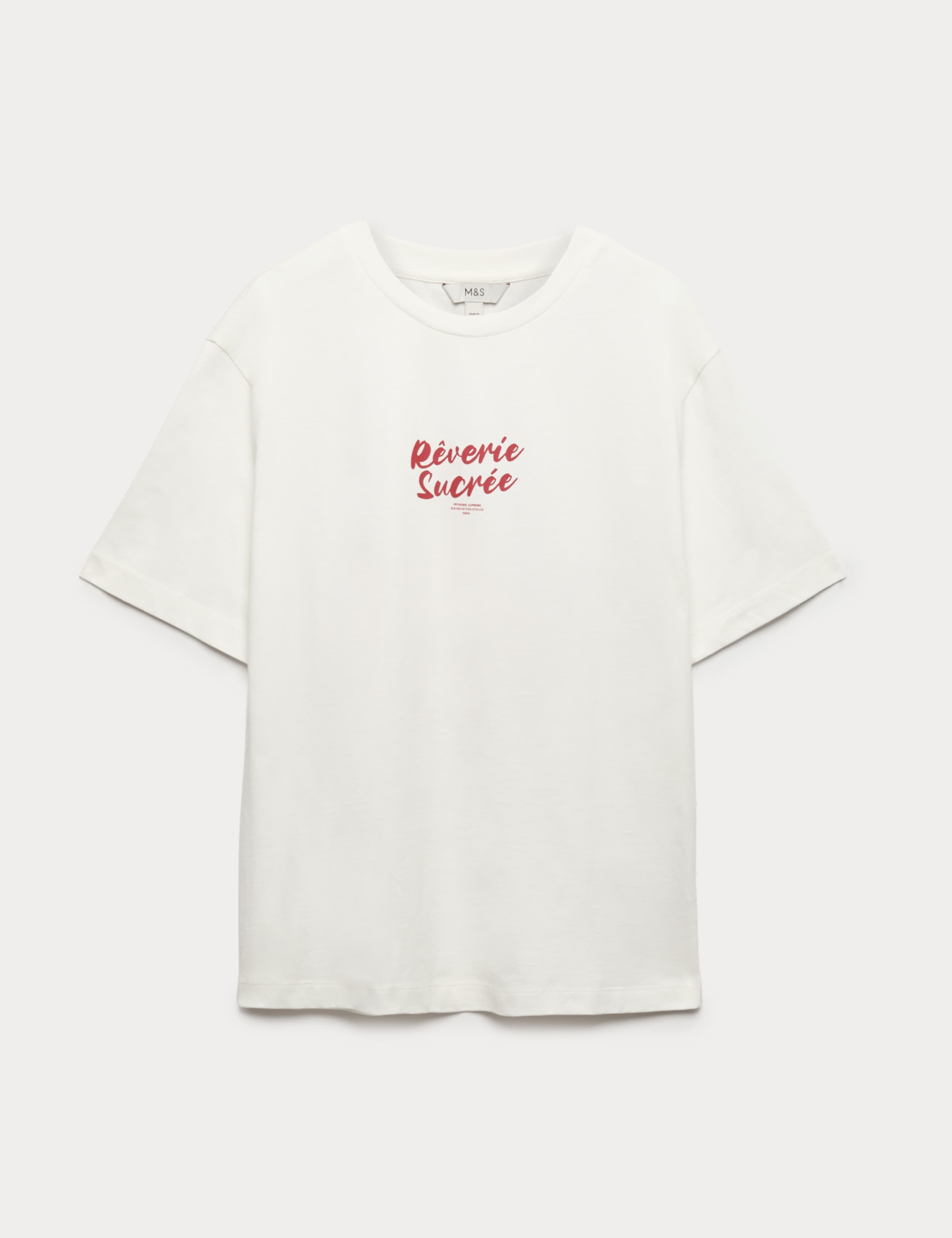 Pure Cotton Floral Oversized Graphic T-Shirt