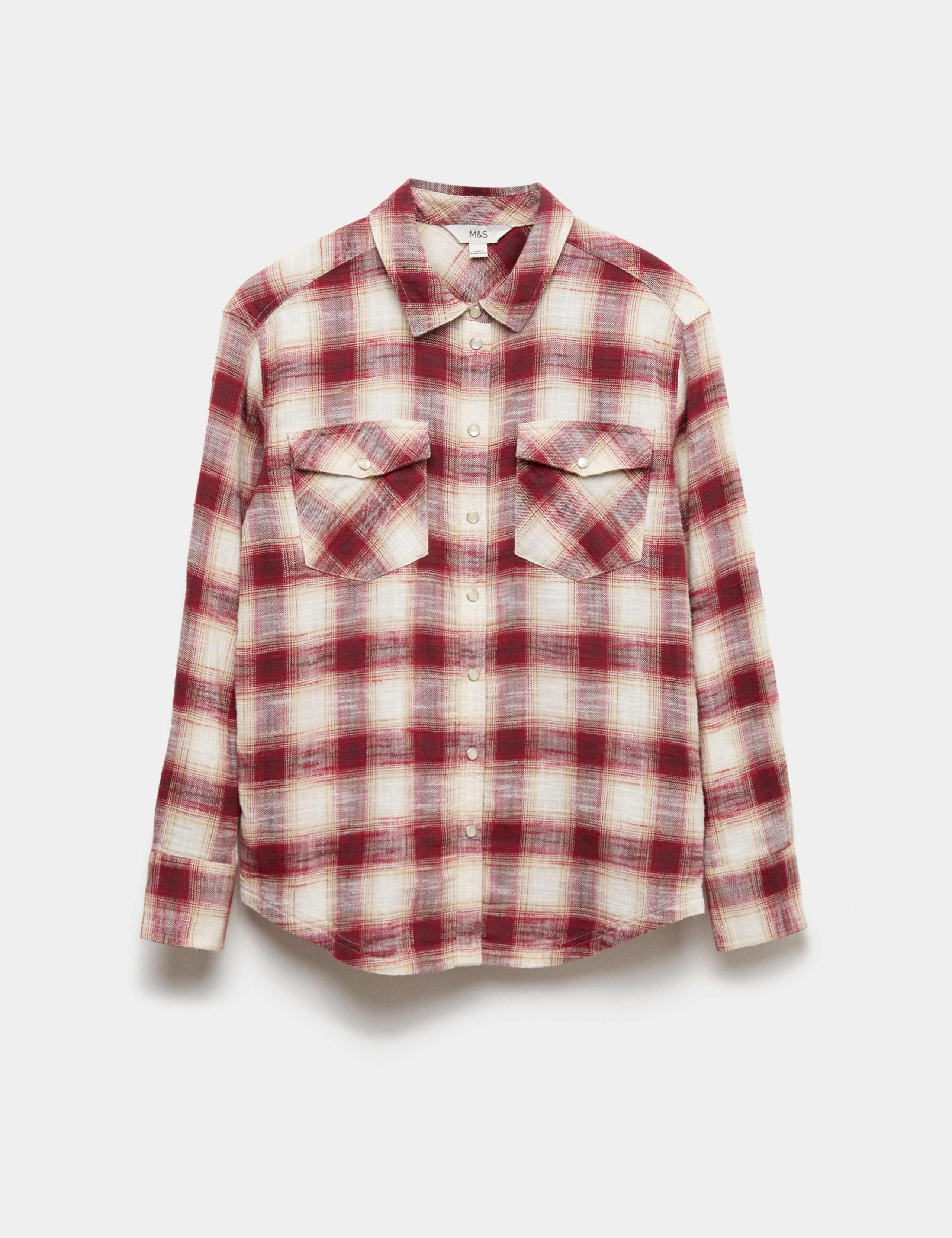 Pure Cotton Western Checked Shirt