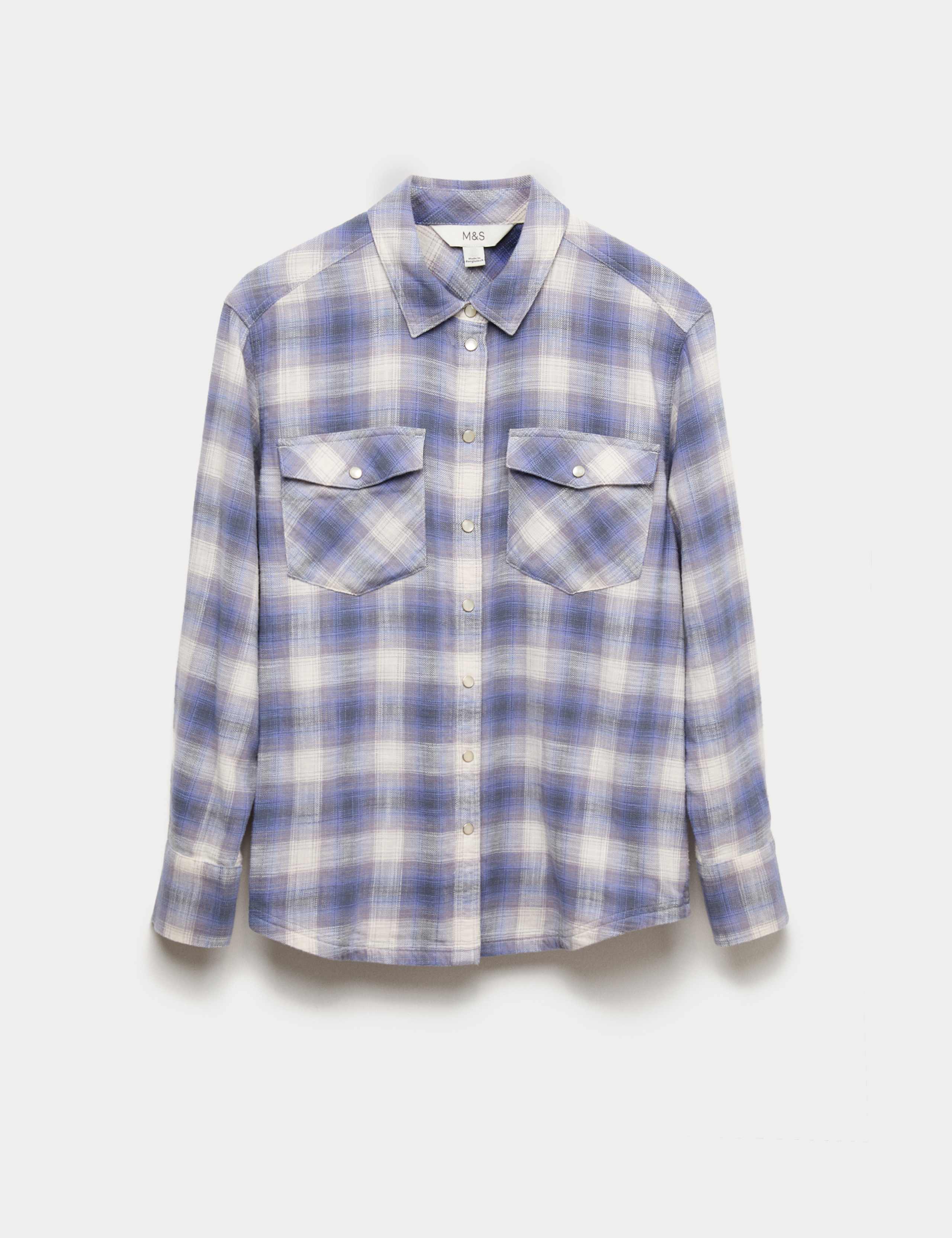 Pure Cotton Western Checked Shirt