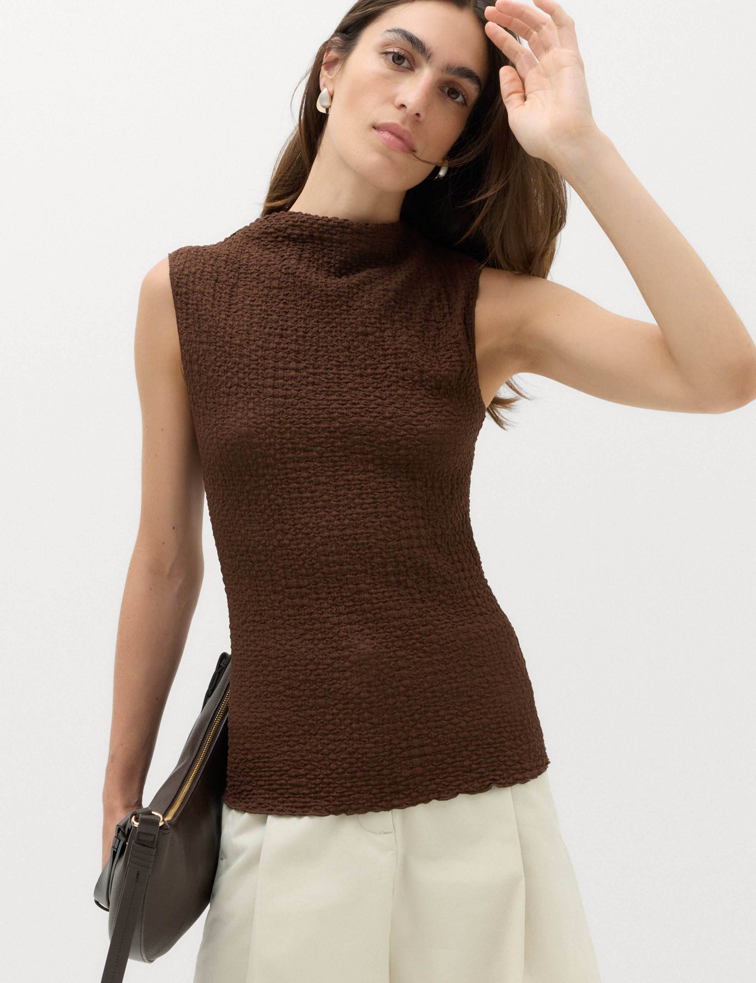 Textured Sleeveless Top