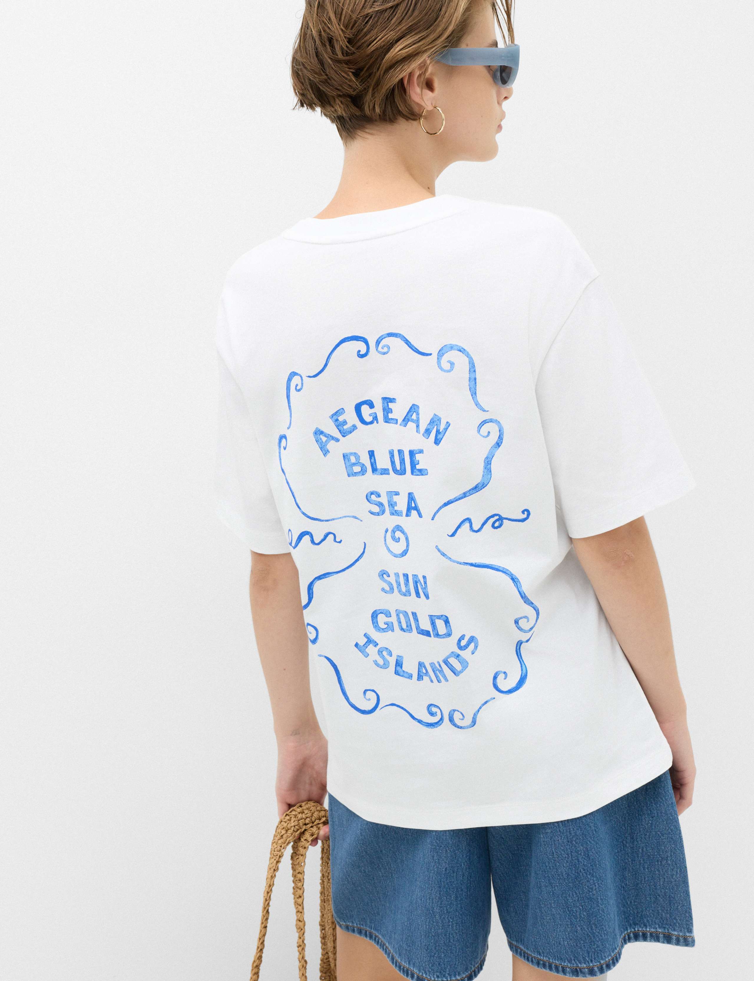Pure Cotton Graphic Oversized T-Shirt