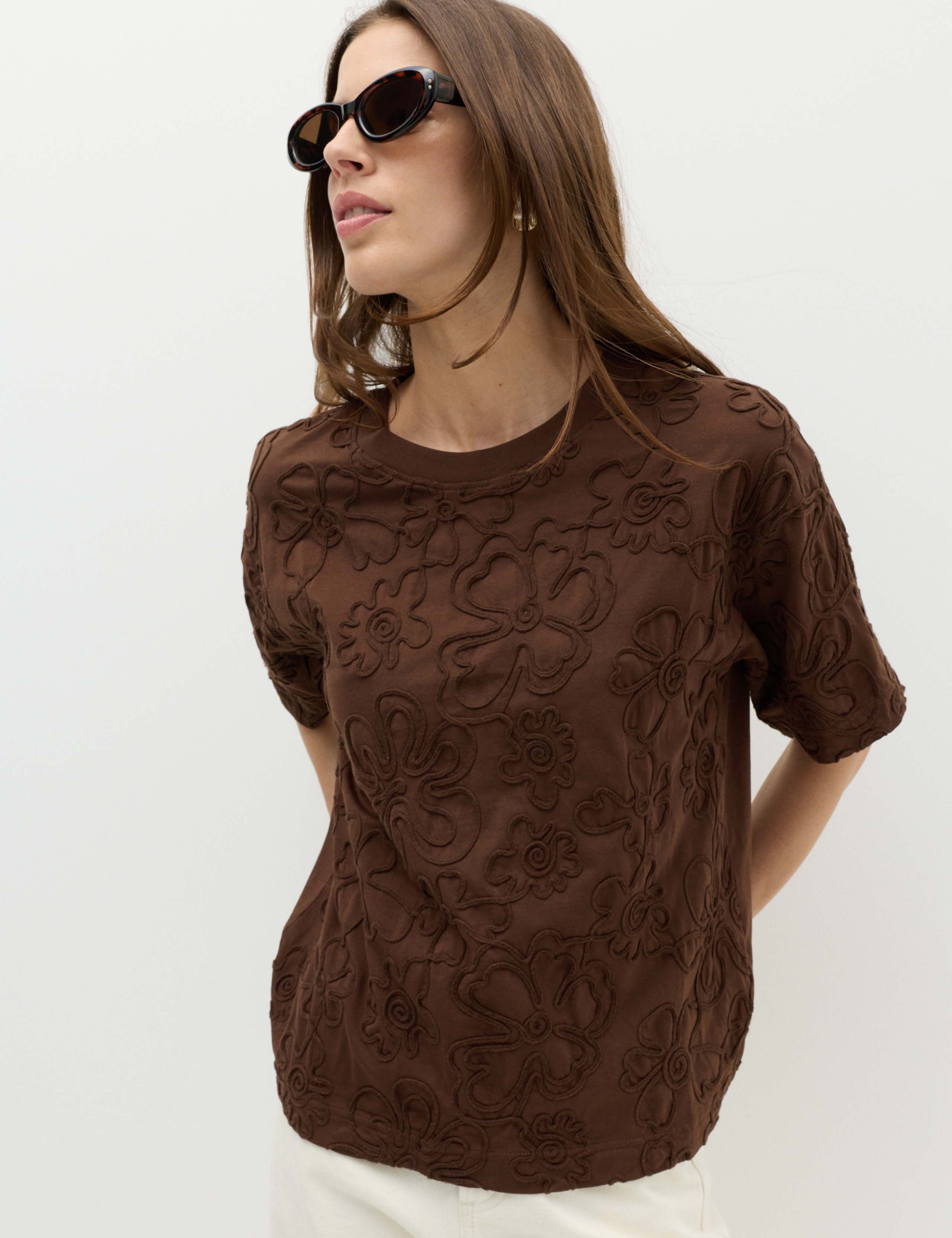 Pure Cotton Appliqué T-Shirt