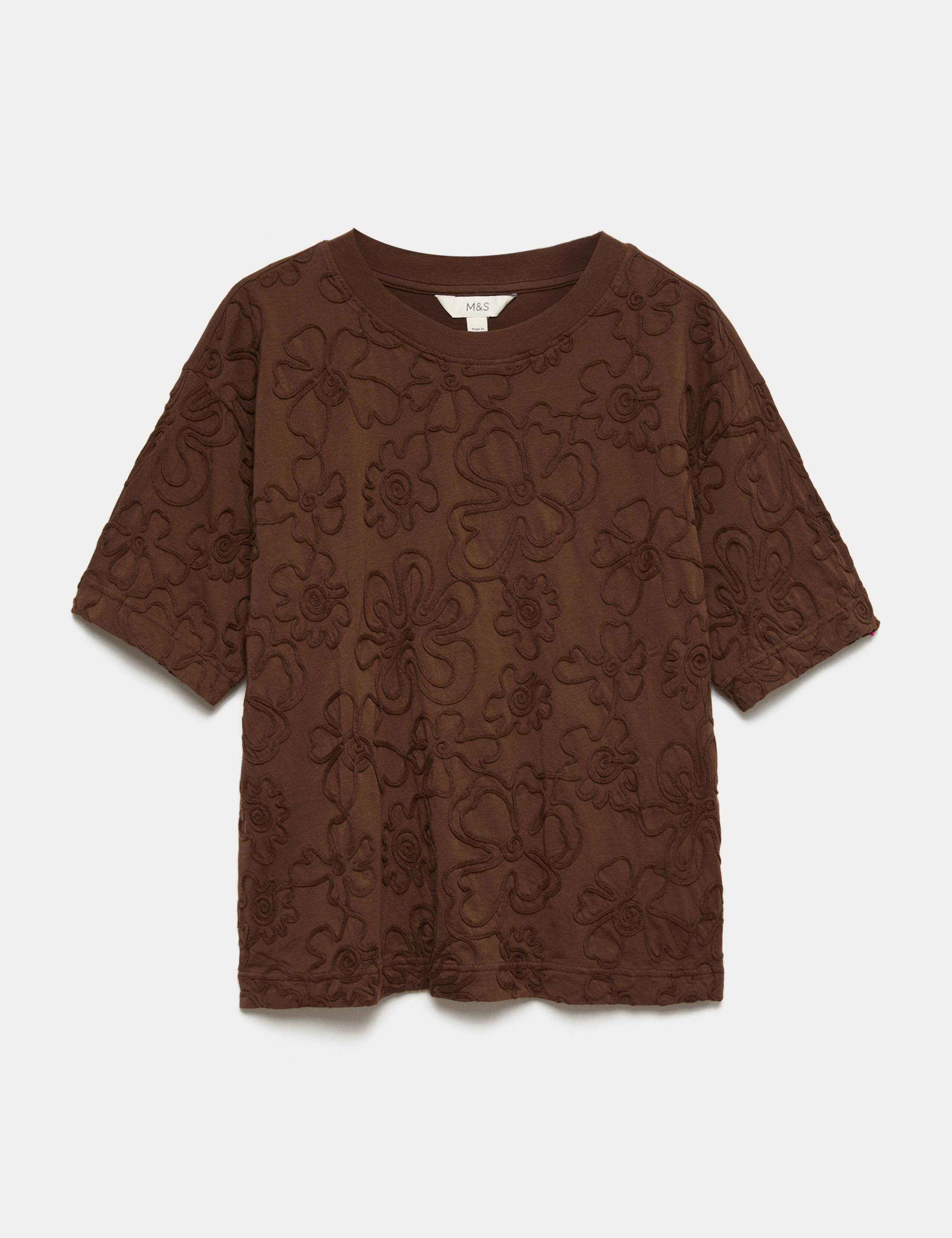 Pure Cotton Appliqué T-Shirt