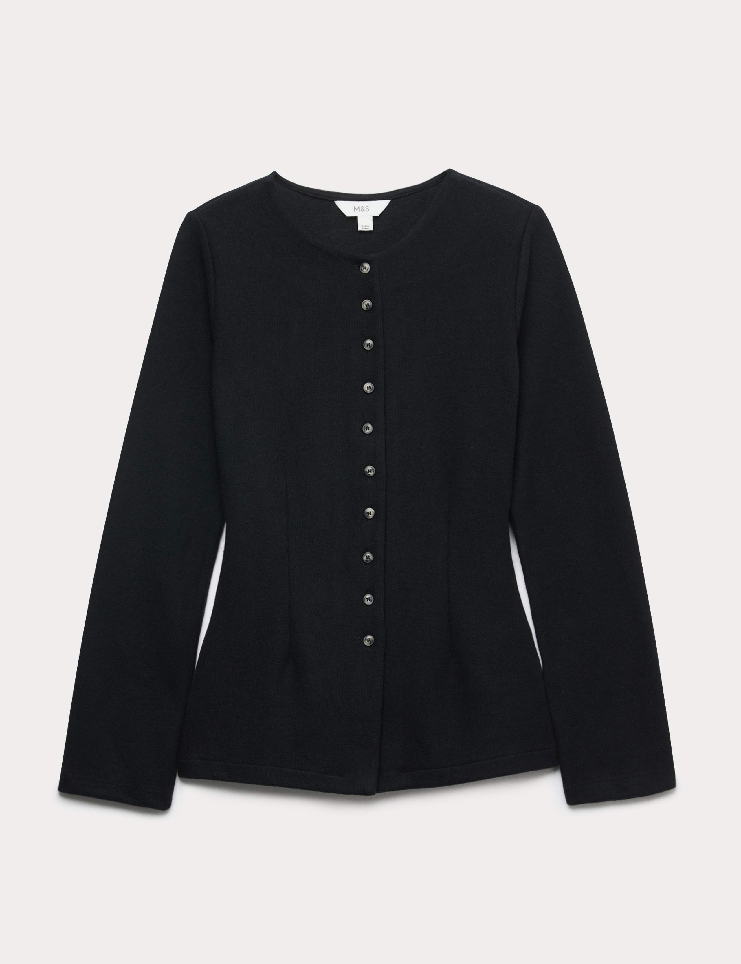 Cosy Crew Neck Slim Fit Cardigan