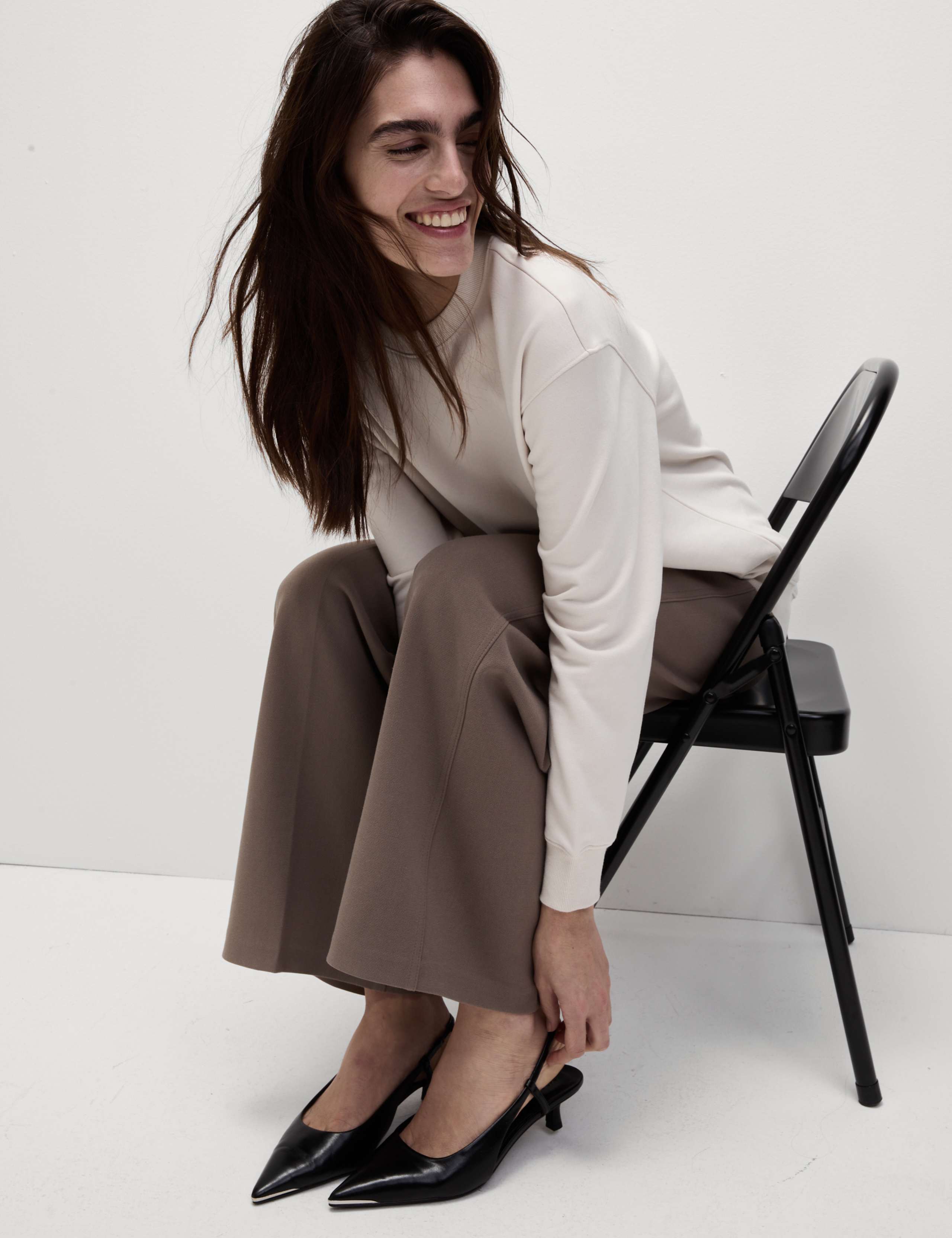 Cotton Rich Oversized Longline Sweatshirt