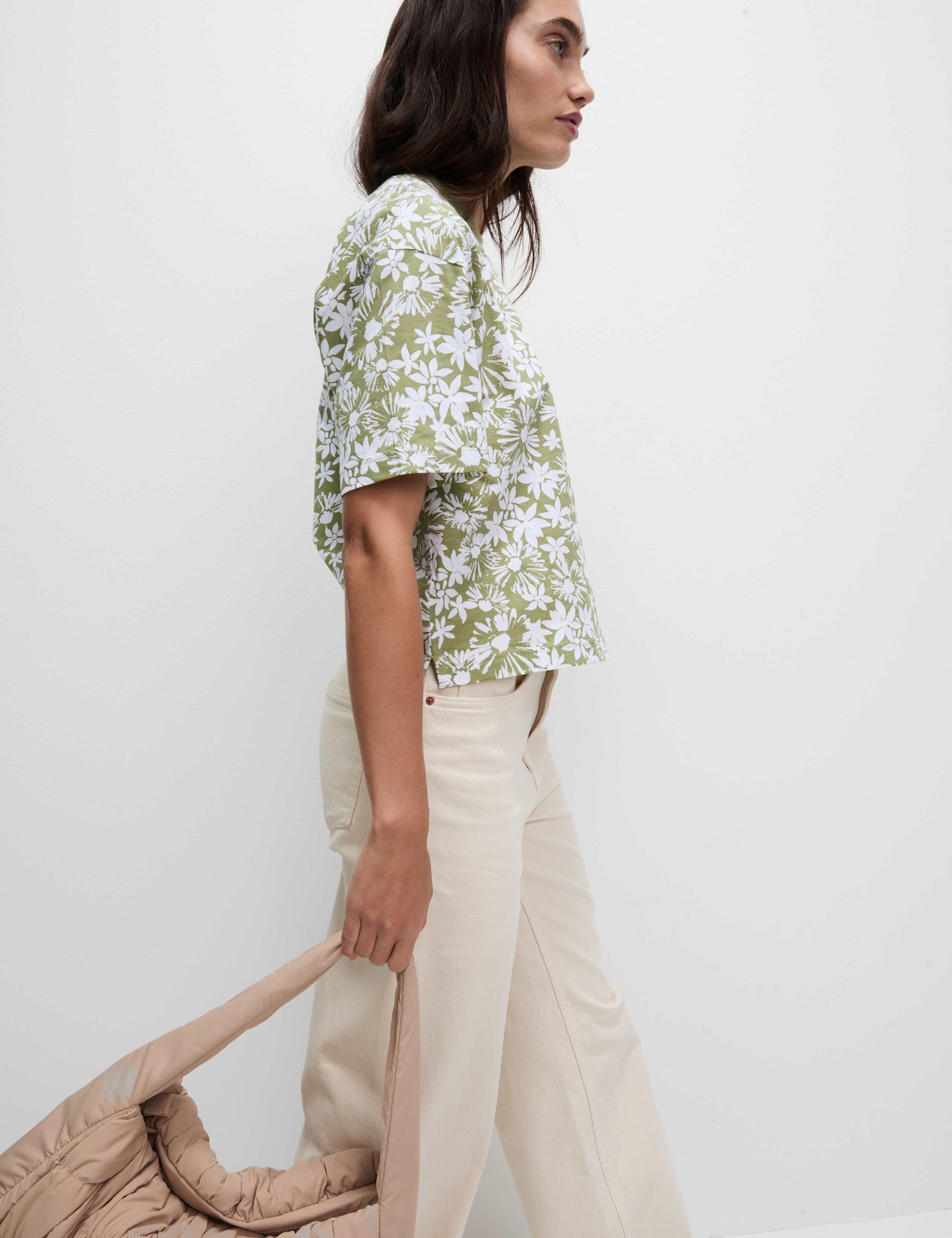 Pure Cotton Floral T-Shirt
