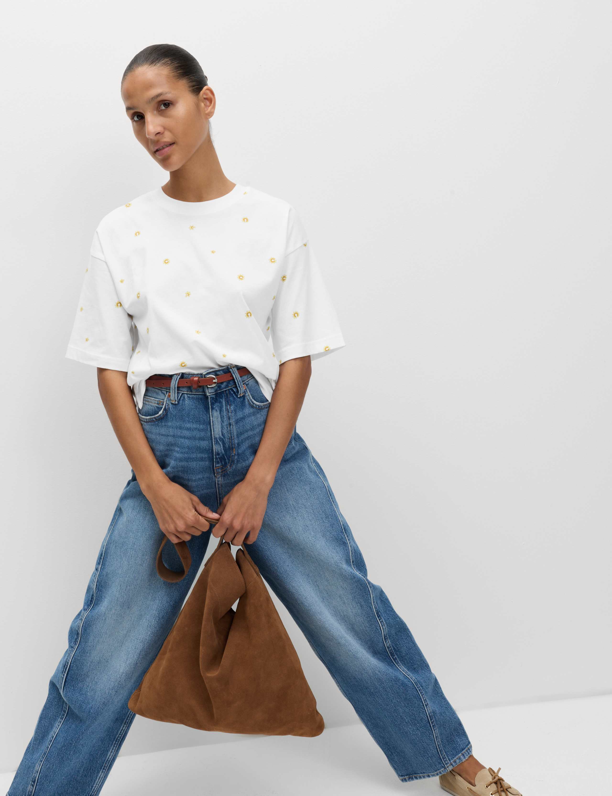 Pure Cotton Floral T-Shirt