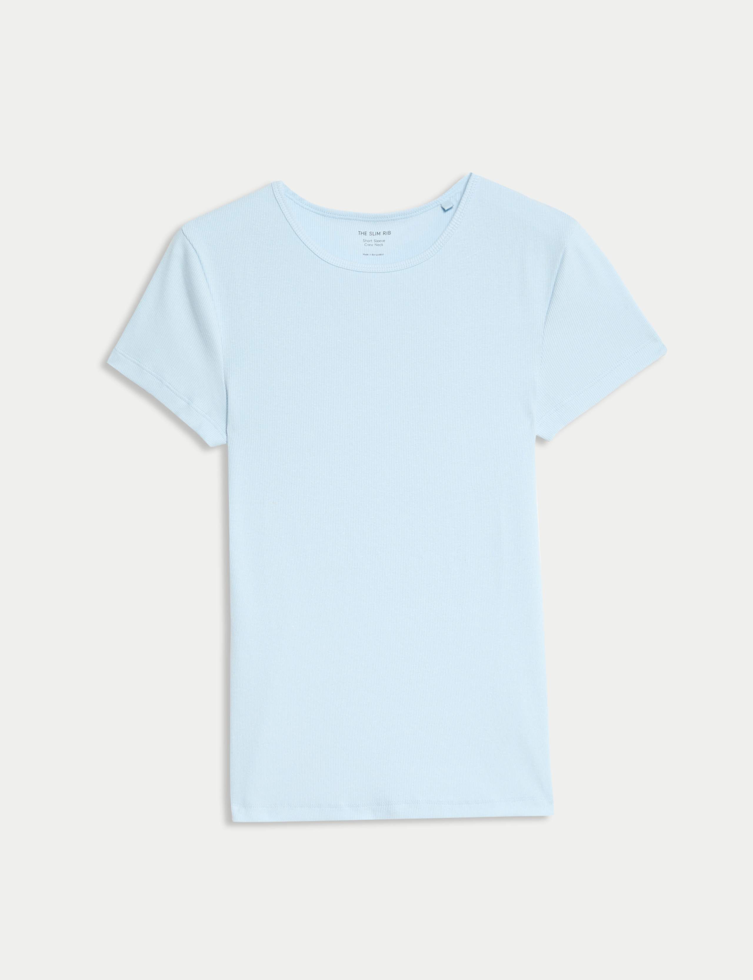 Cotton Rich Ribbed Slim Fit T-Shirt