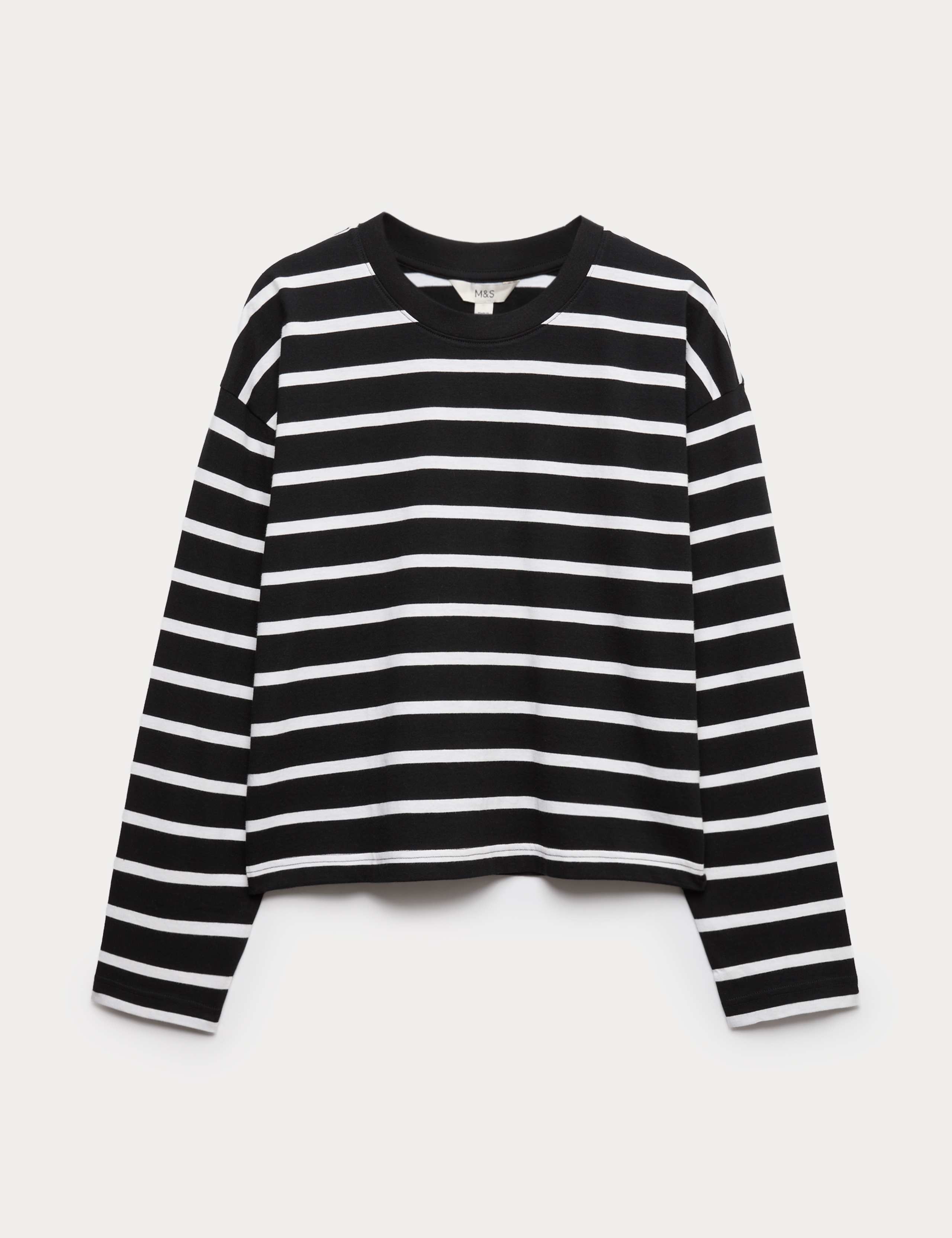Pure Cotton Striped Boxy Top