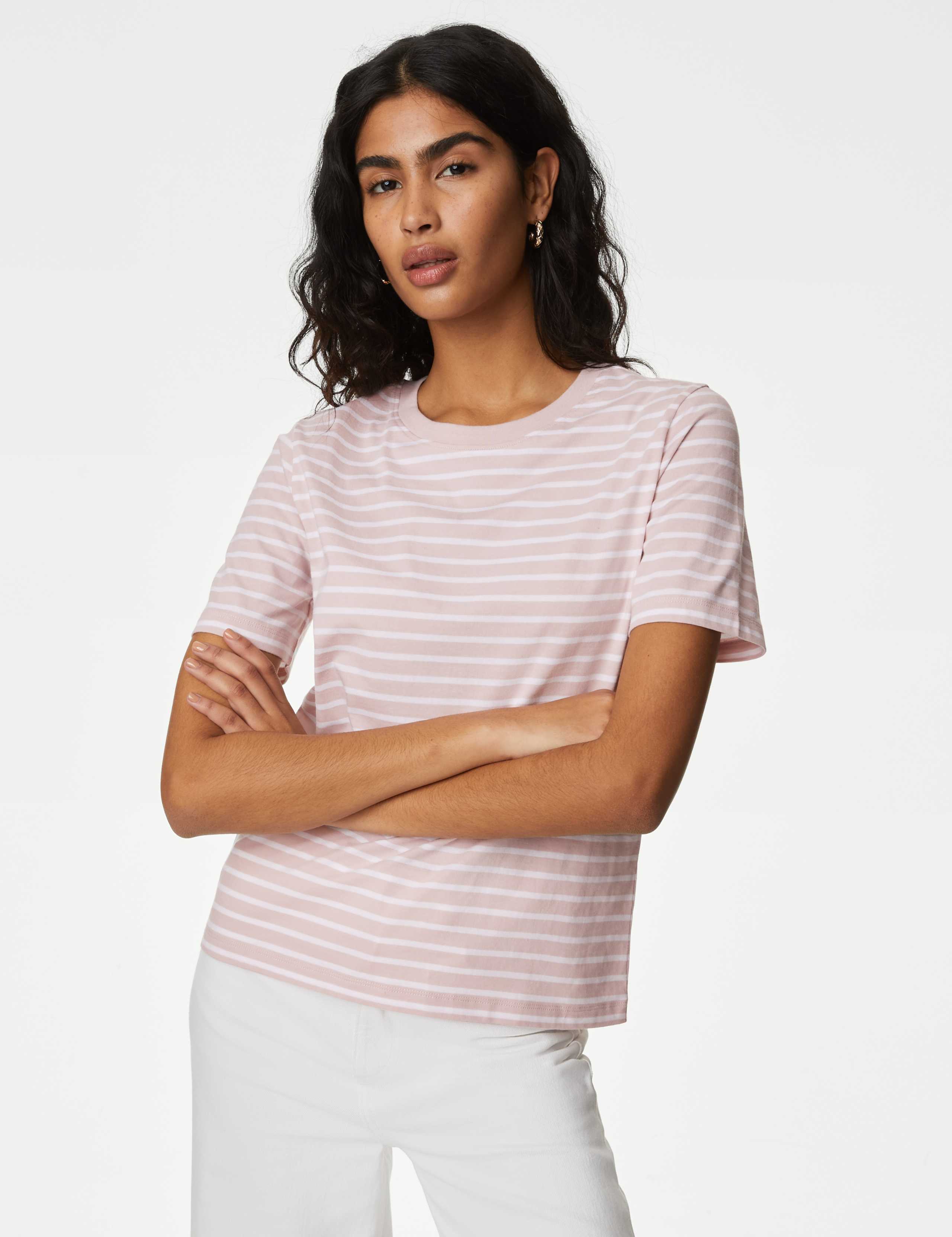 Pure Cotton Striped Everyday Fit T-Shirt