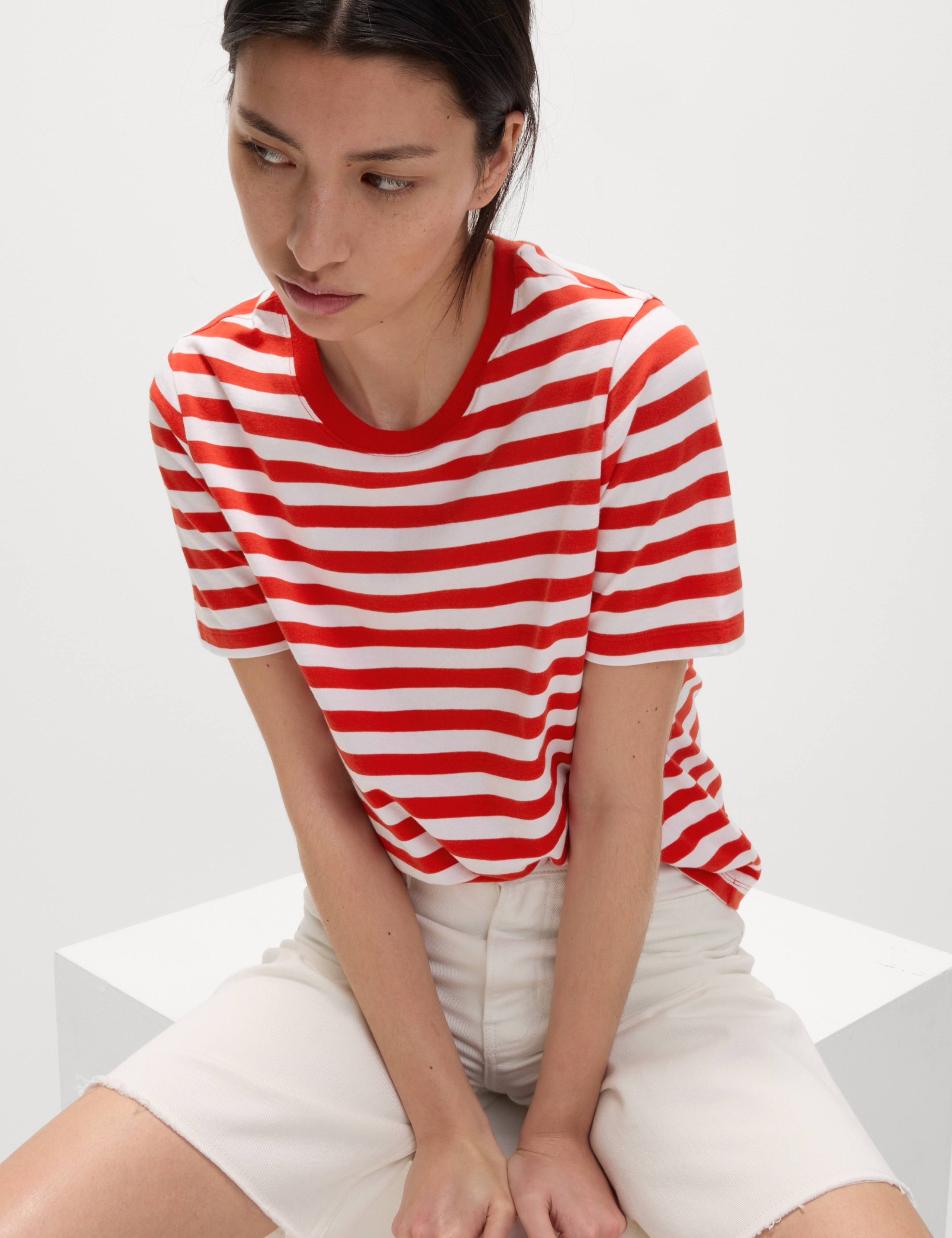 Pure Cotton Striped Everyday Fit T-Shirt