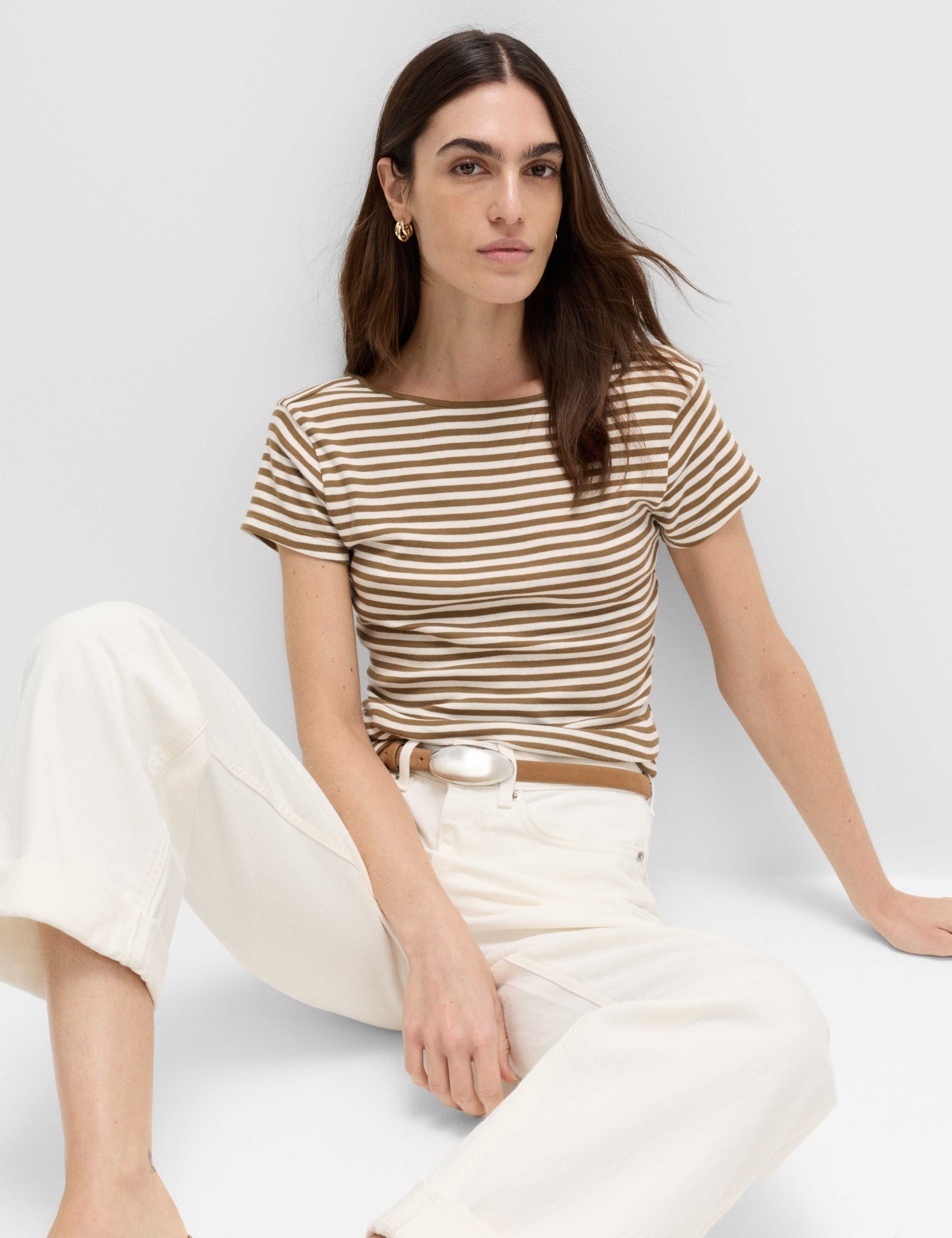 Pure Cotton Short Sleeve Ballet Back T-Shirt