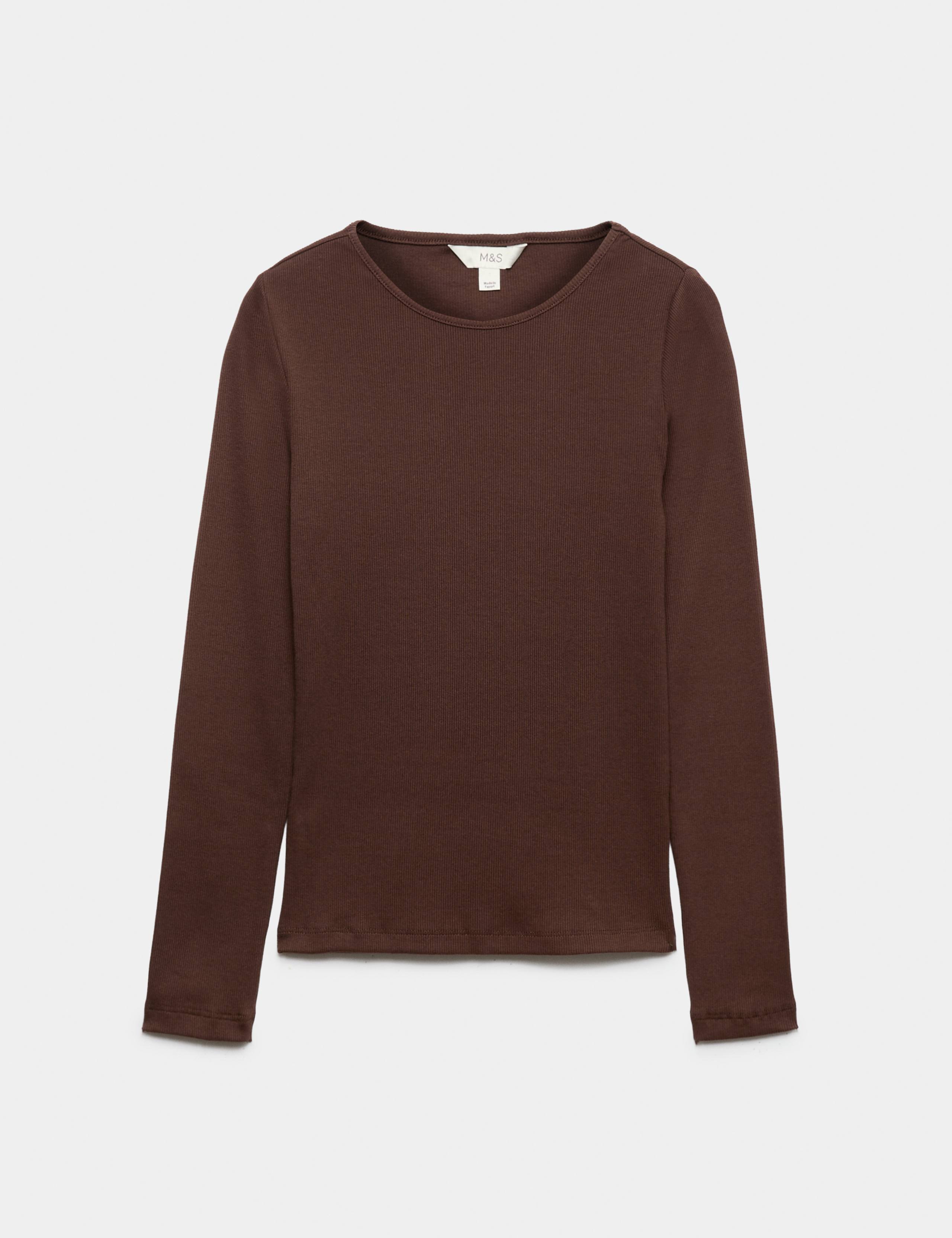 Cotton Rich Ribbed Regular Fit Top