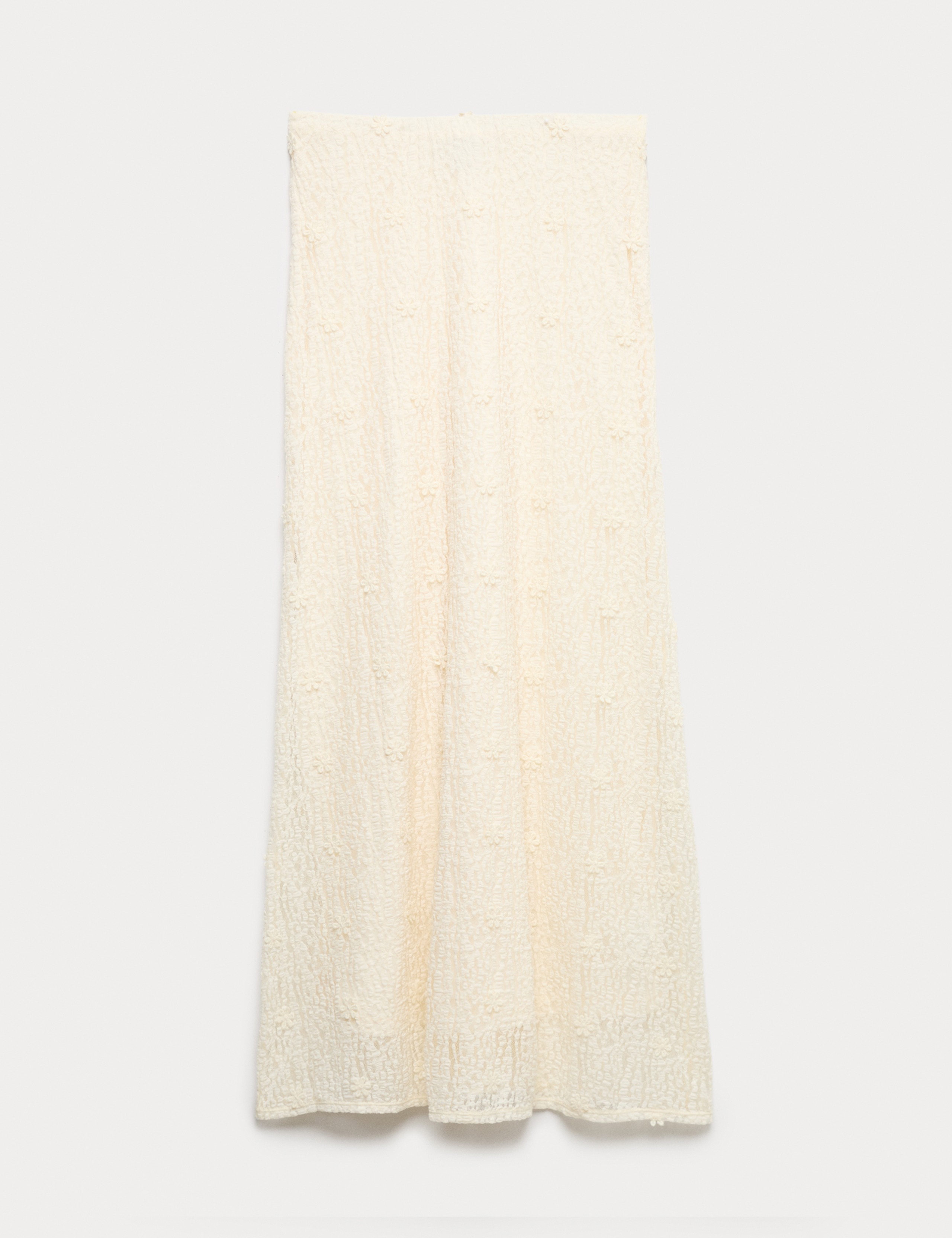 Jersey Lace Midi Column Skirt