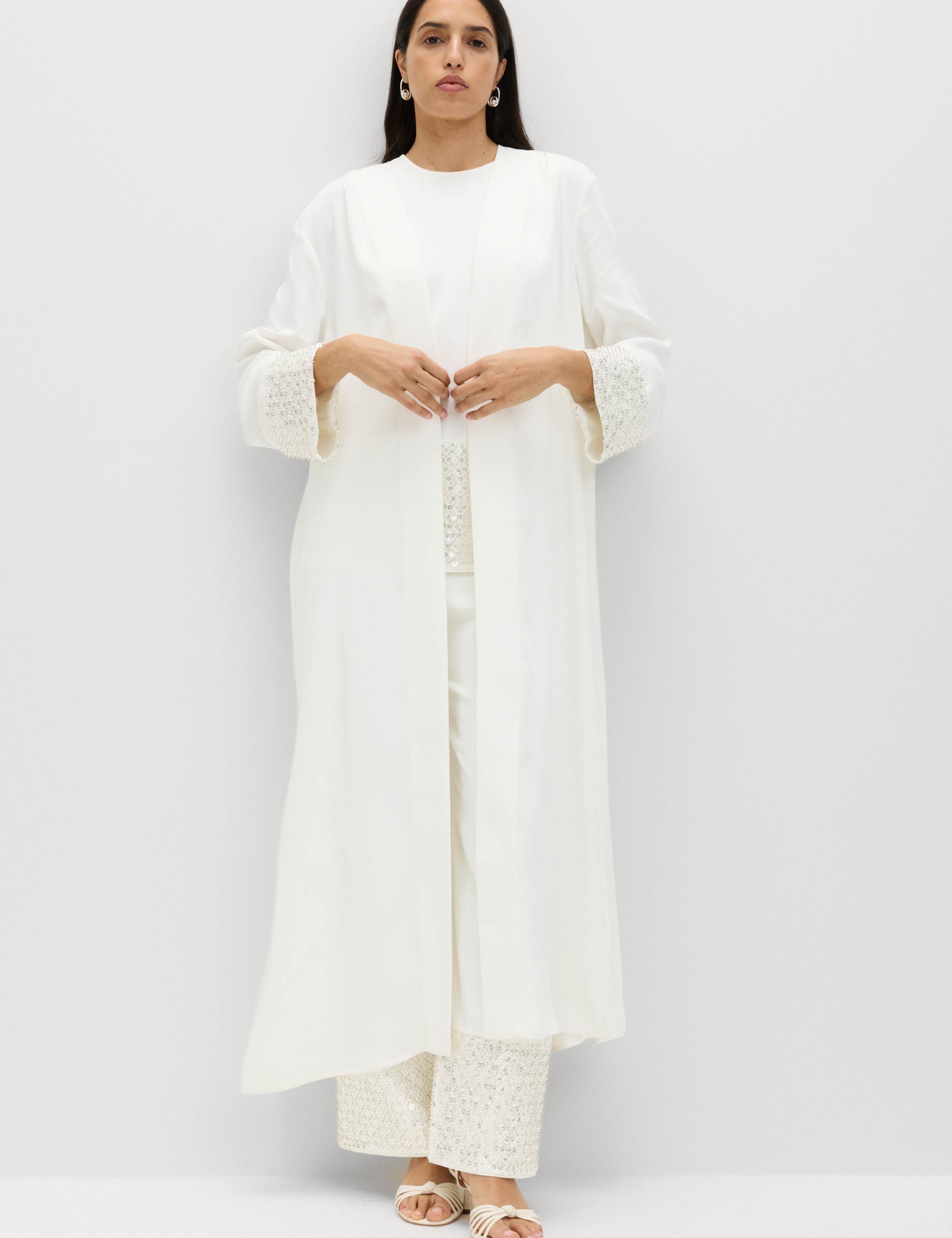 Embellished Sequin Kaftan