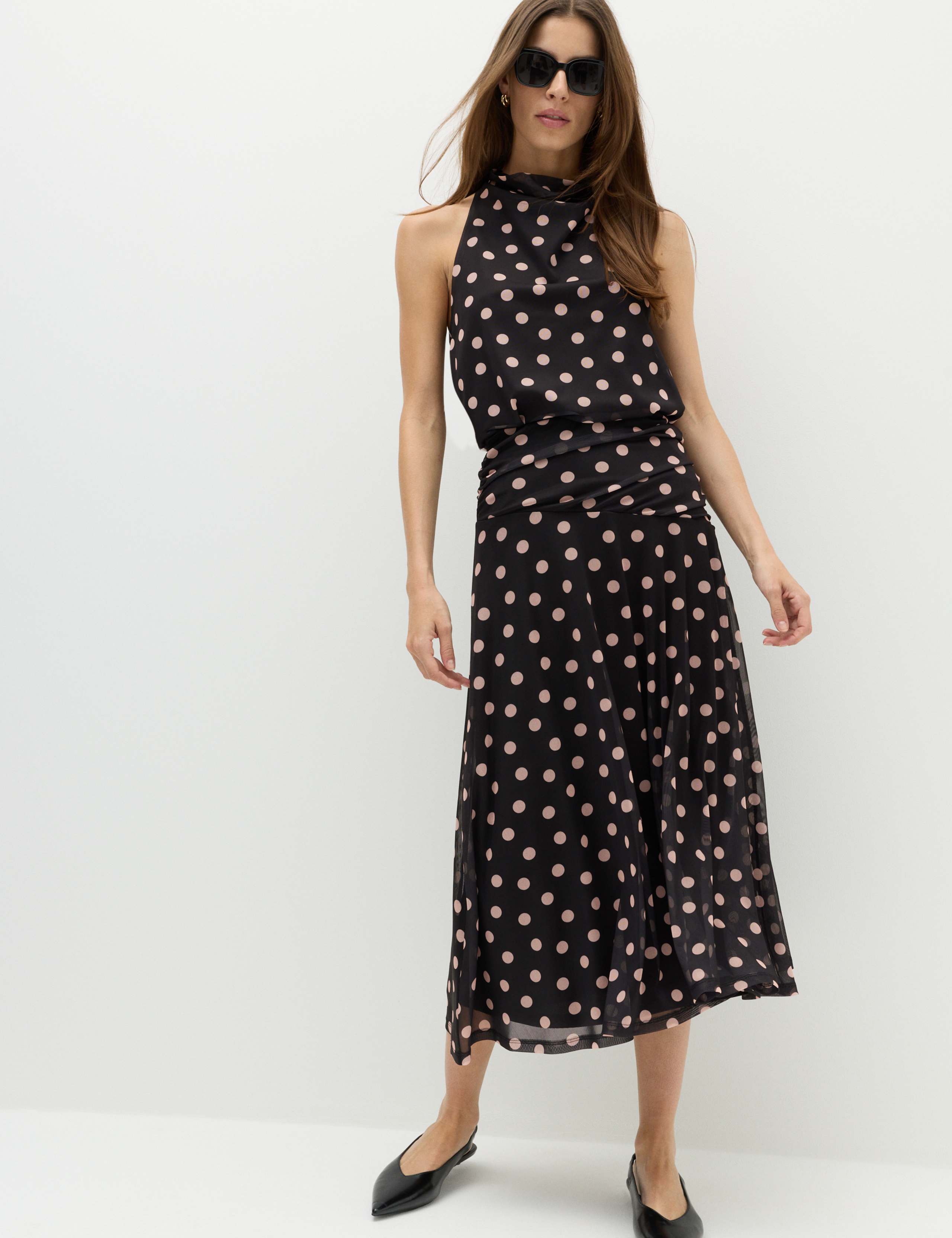 Mesh Polka Dot Vest & Skirt Set 2 of 6