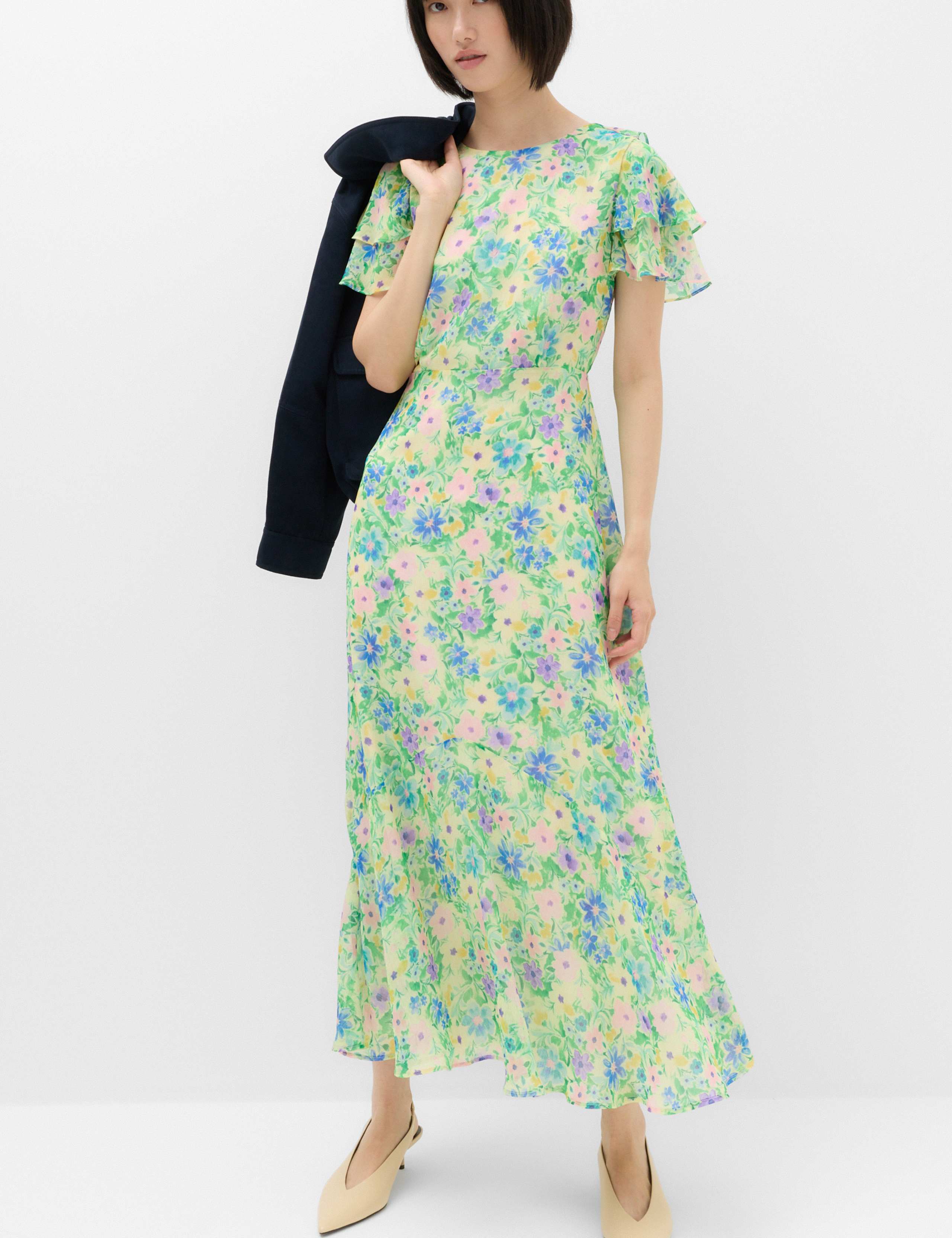 Floral Midi Tea Dress