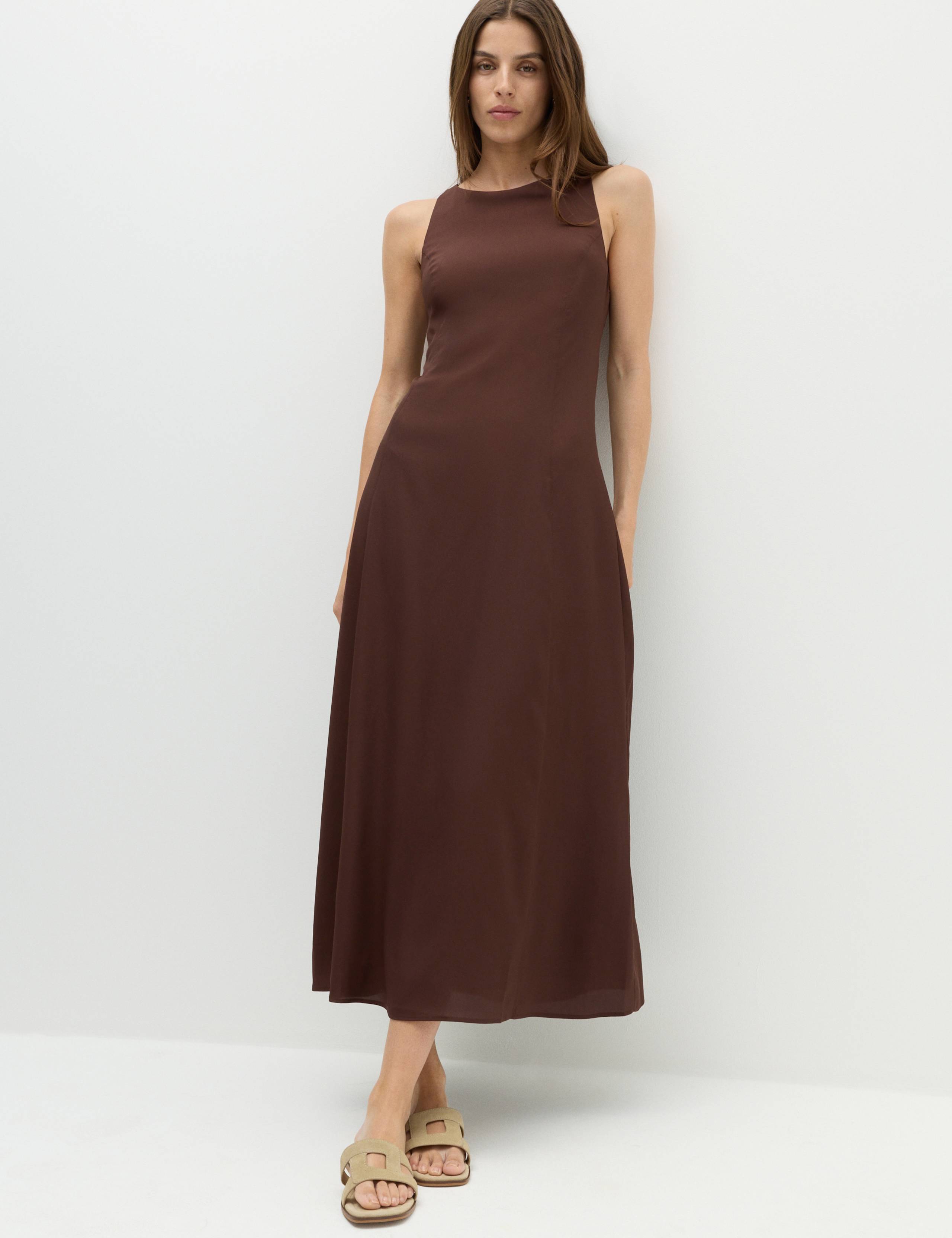 Cross Strap Midaxi Column Dress