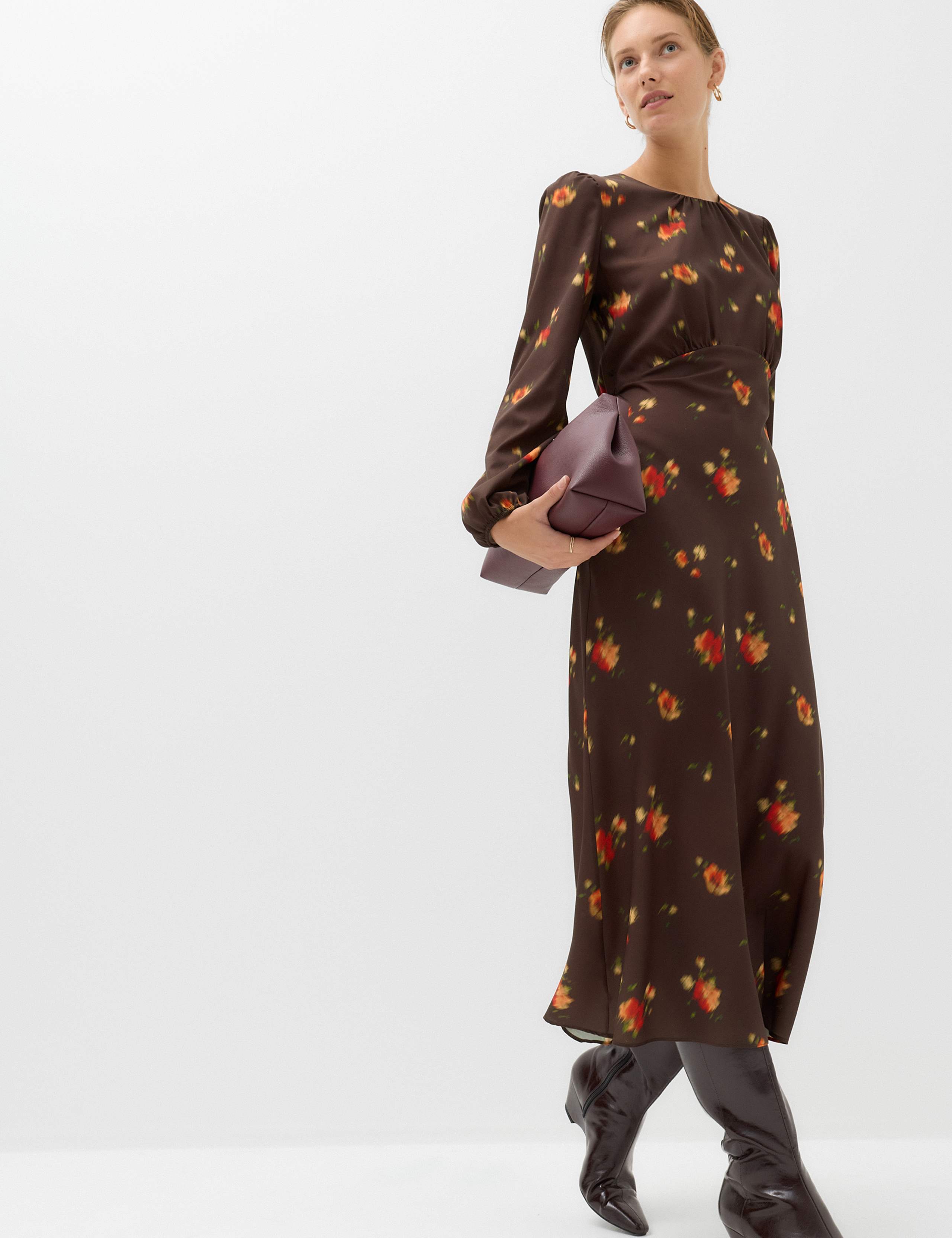 Floral Midi Tea Dress