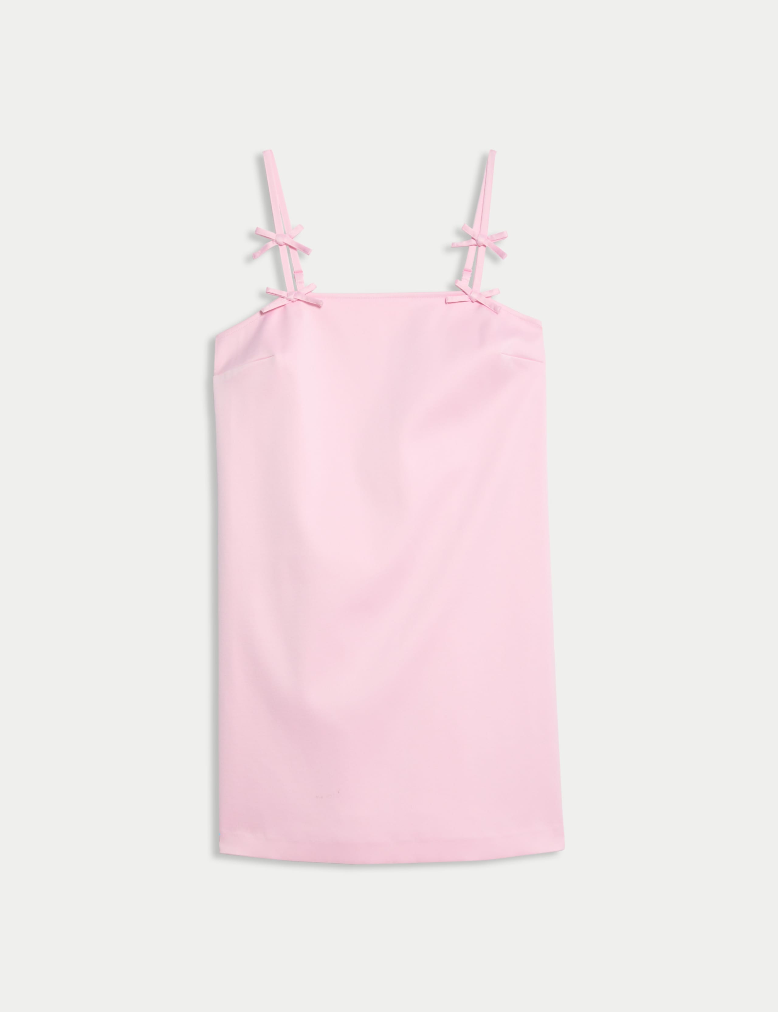 Bow Detail Strappy Mini Column Dress