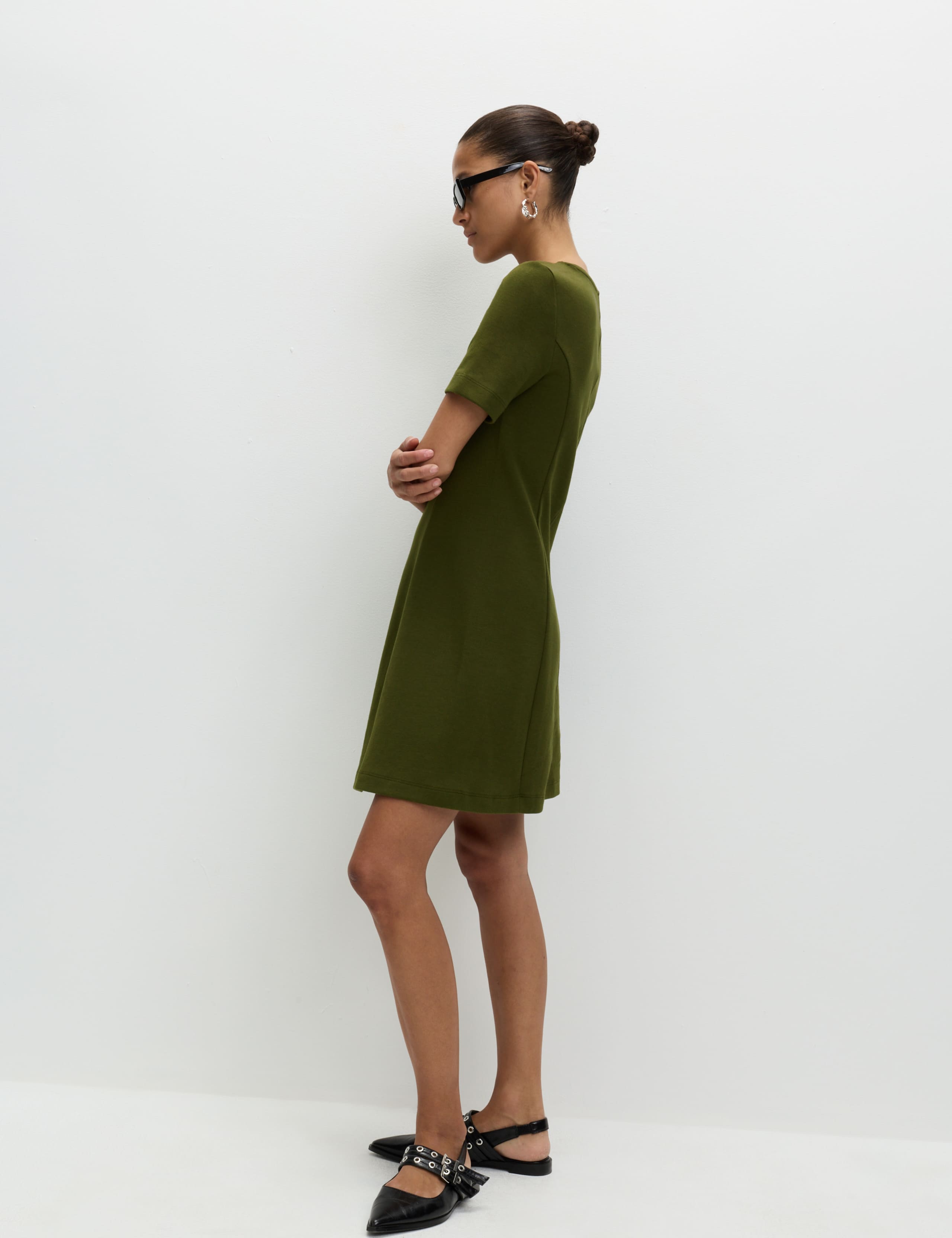 Cotton Rich Jersey Mini Skater Dress