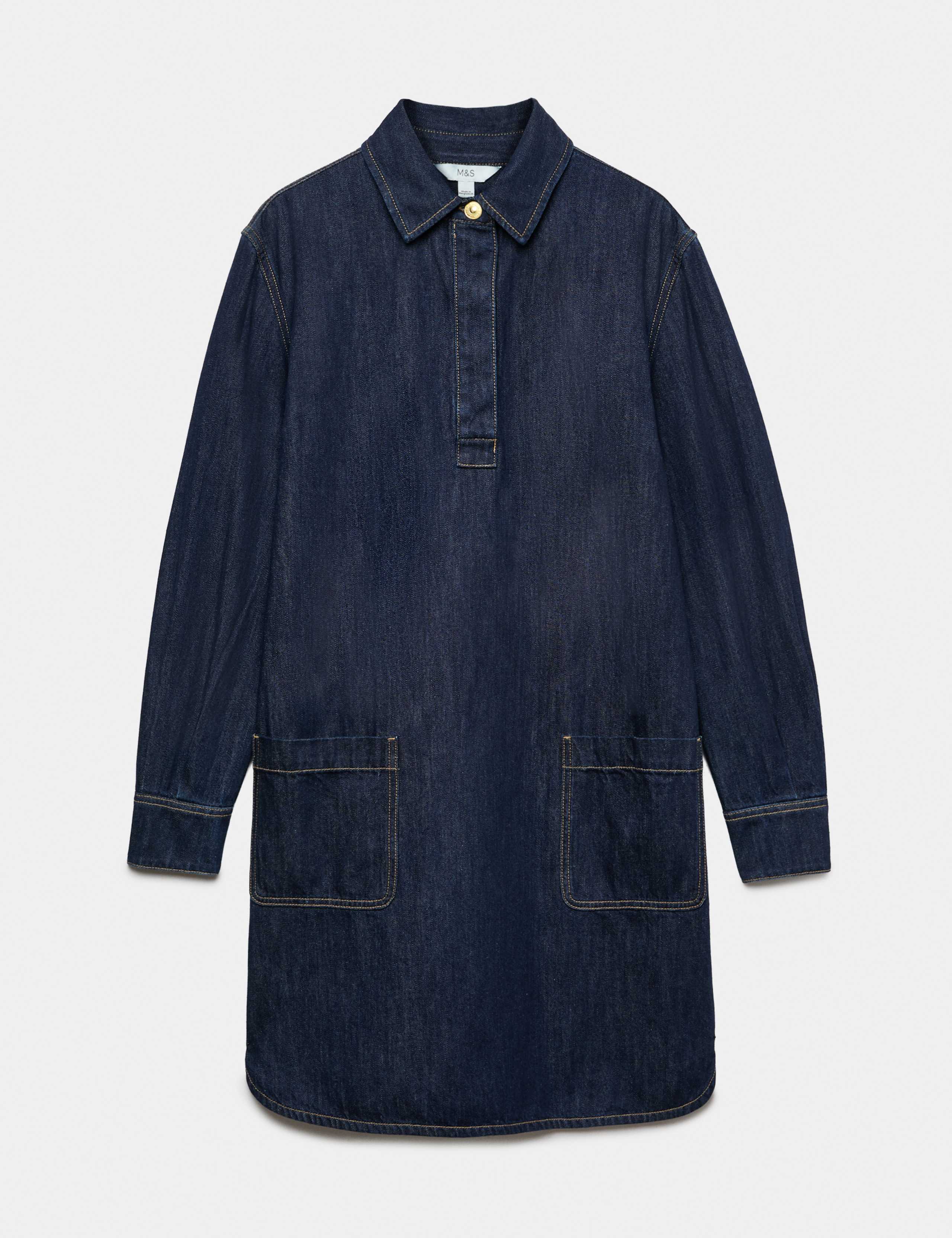 Denim Mini Shirt Dress