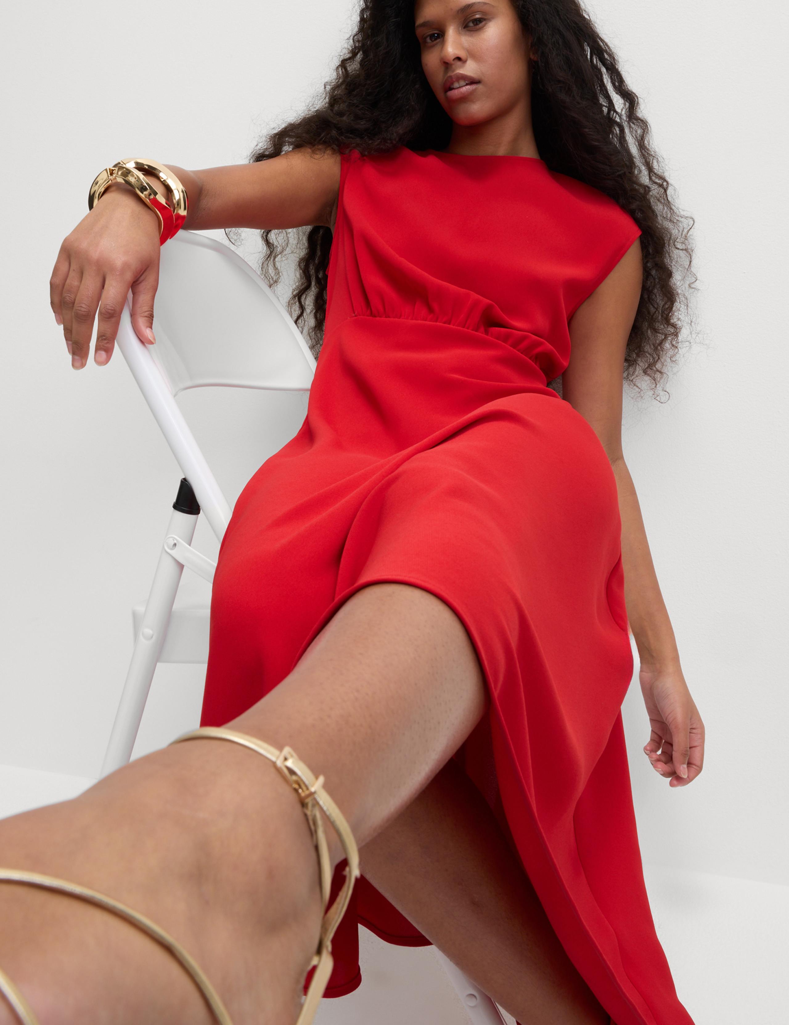 Midaxi Waisted Dress