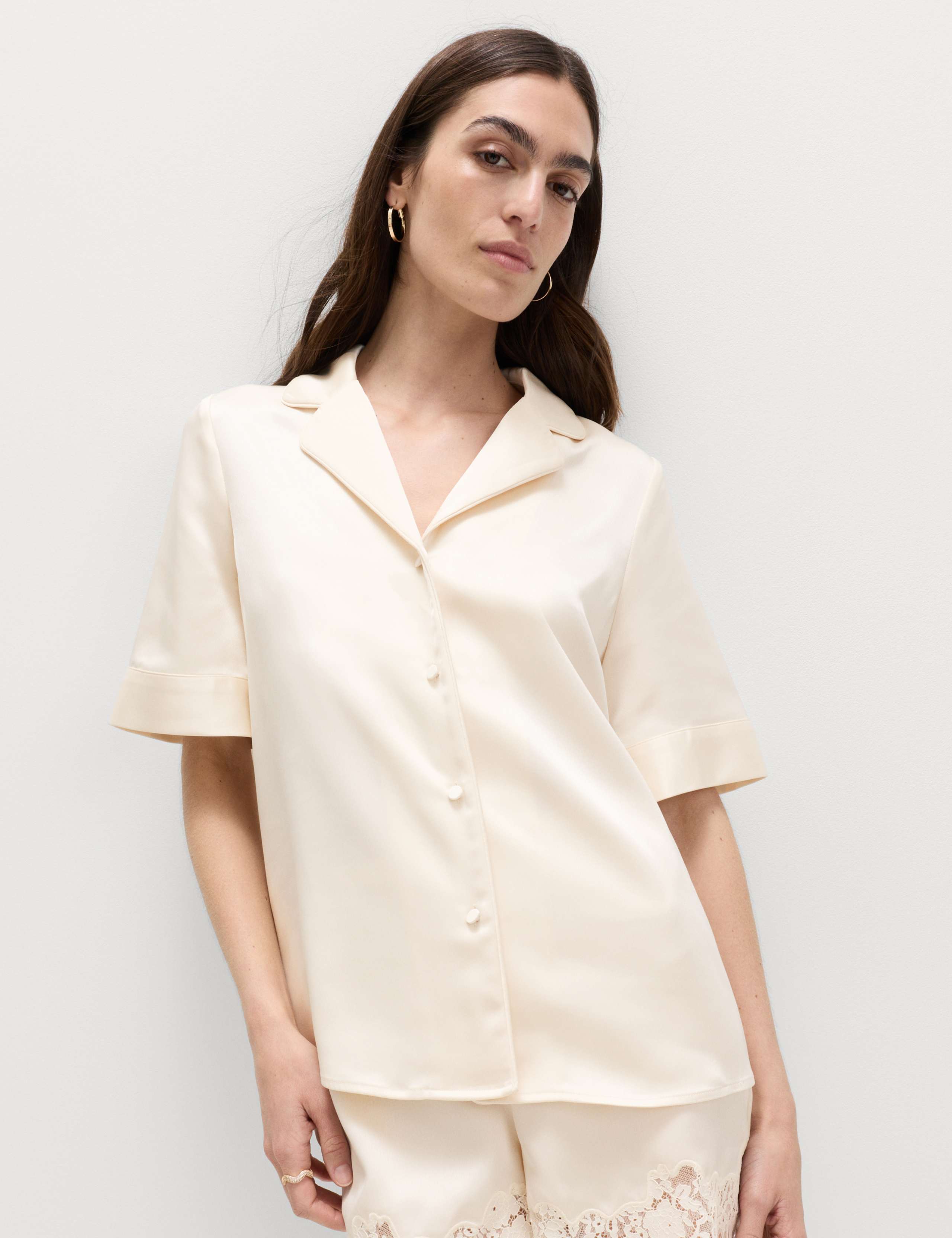 Satin Collared Shirt
