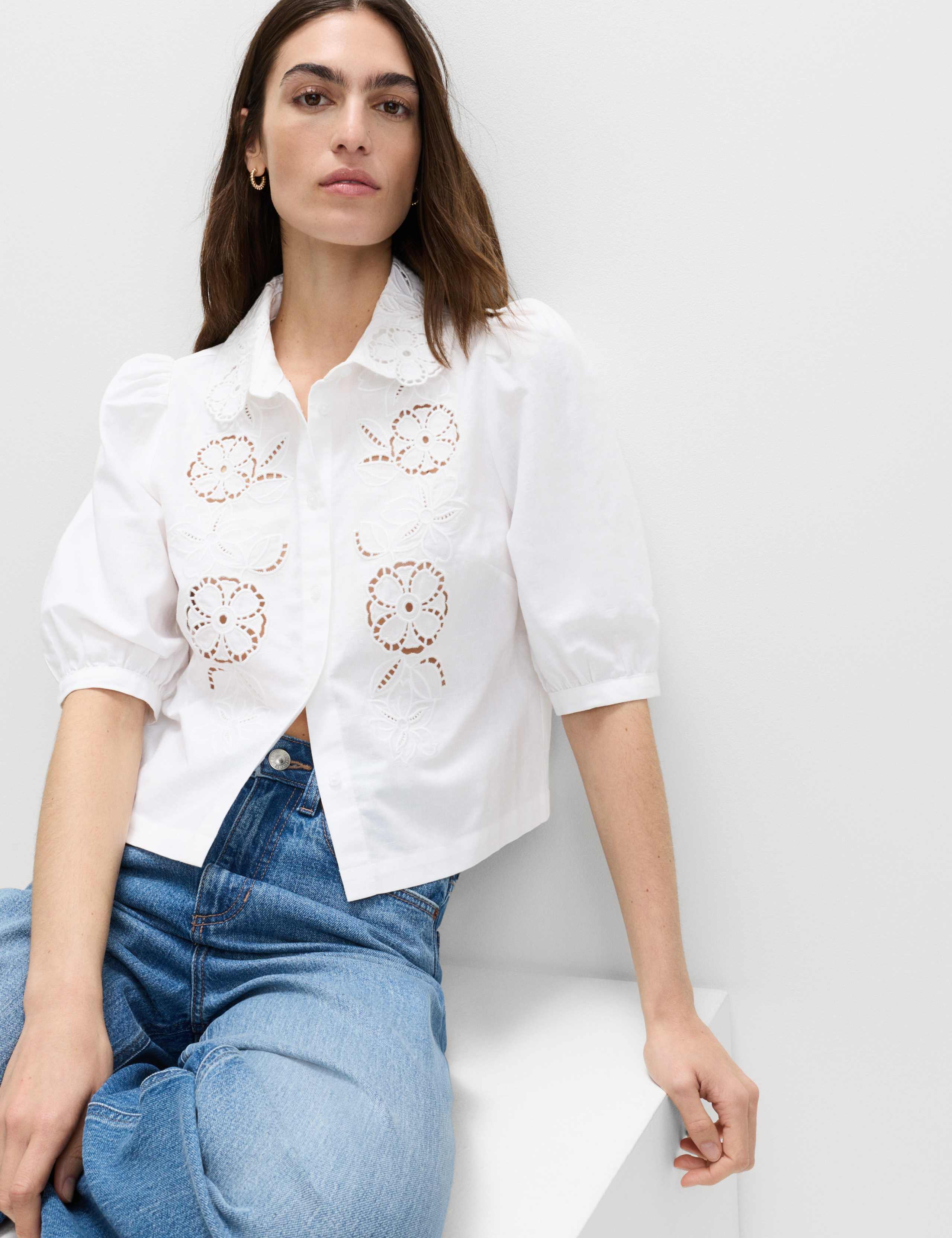 Cutwork Detail Shirt