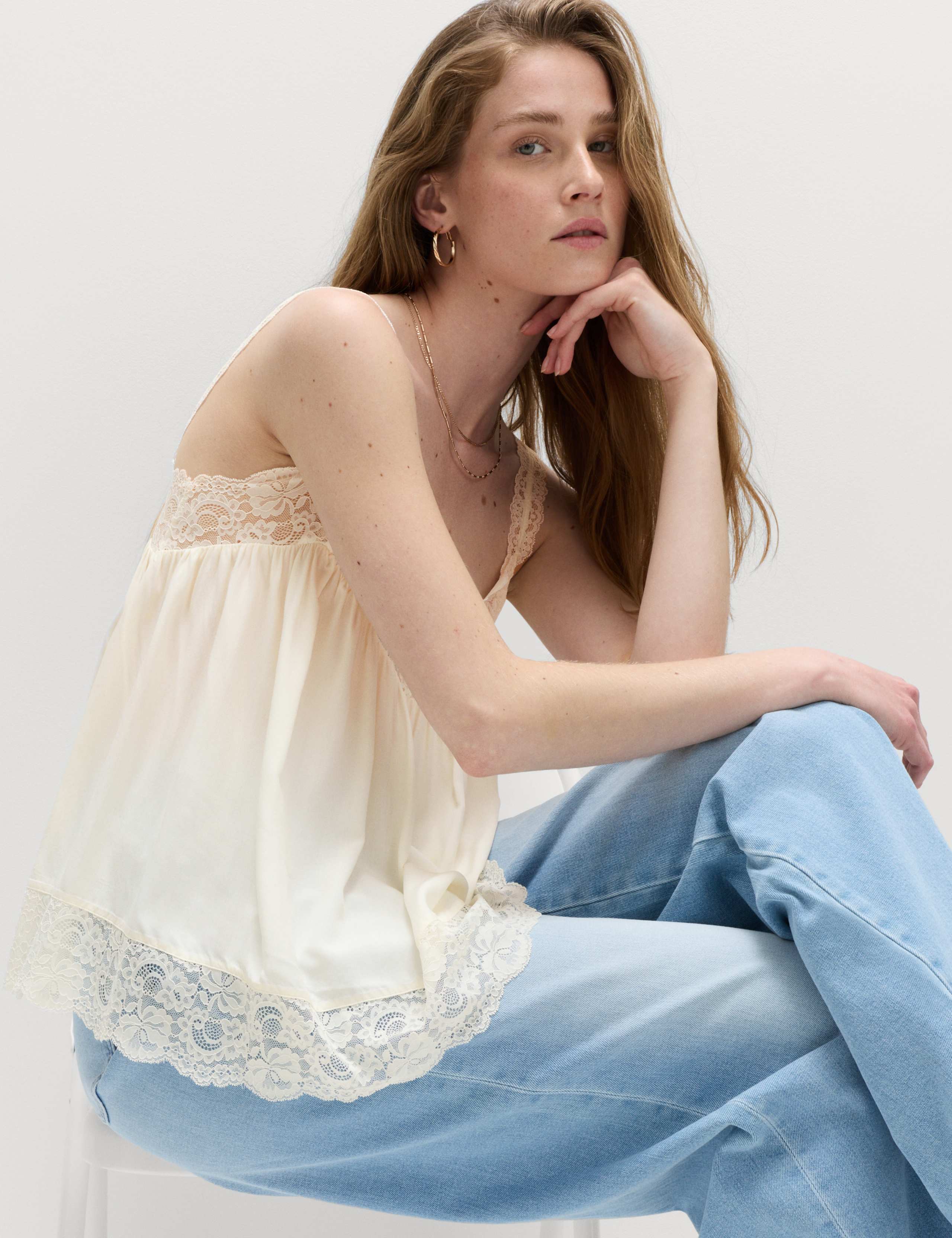 Lace Detail Cami Top