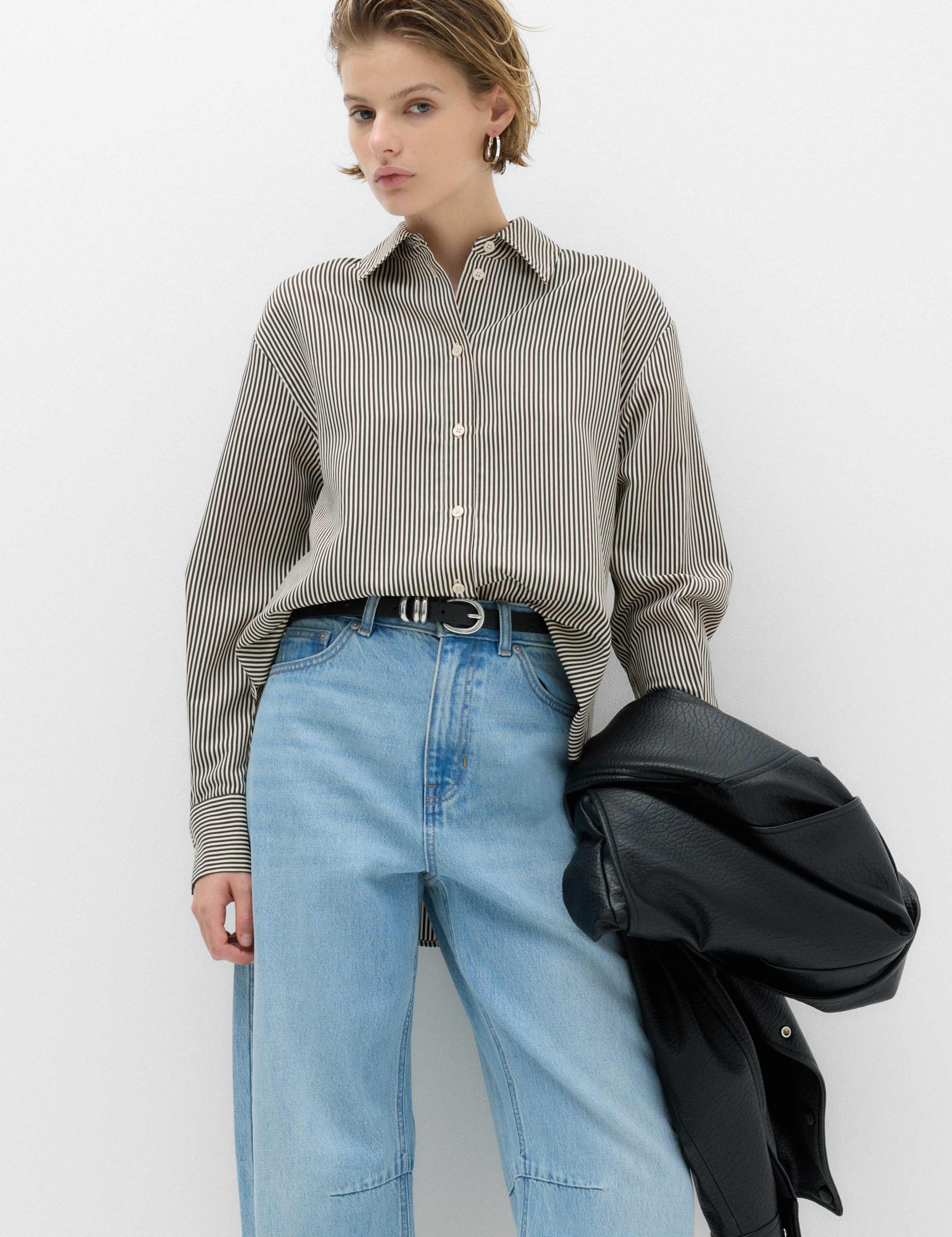 Textured Striped Shirt