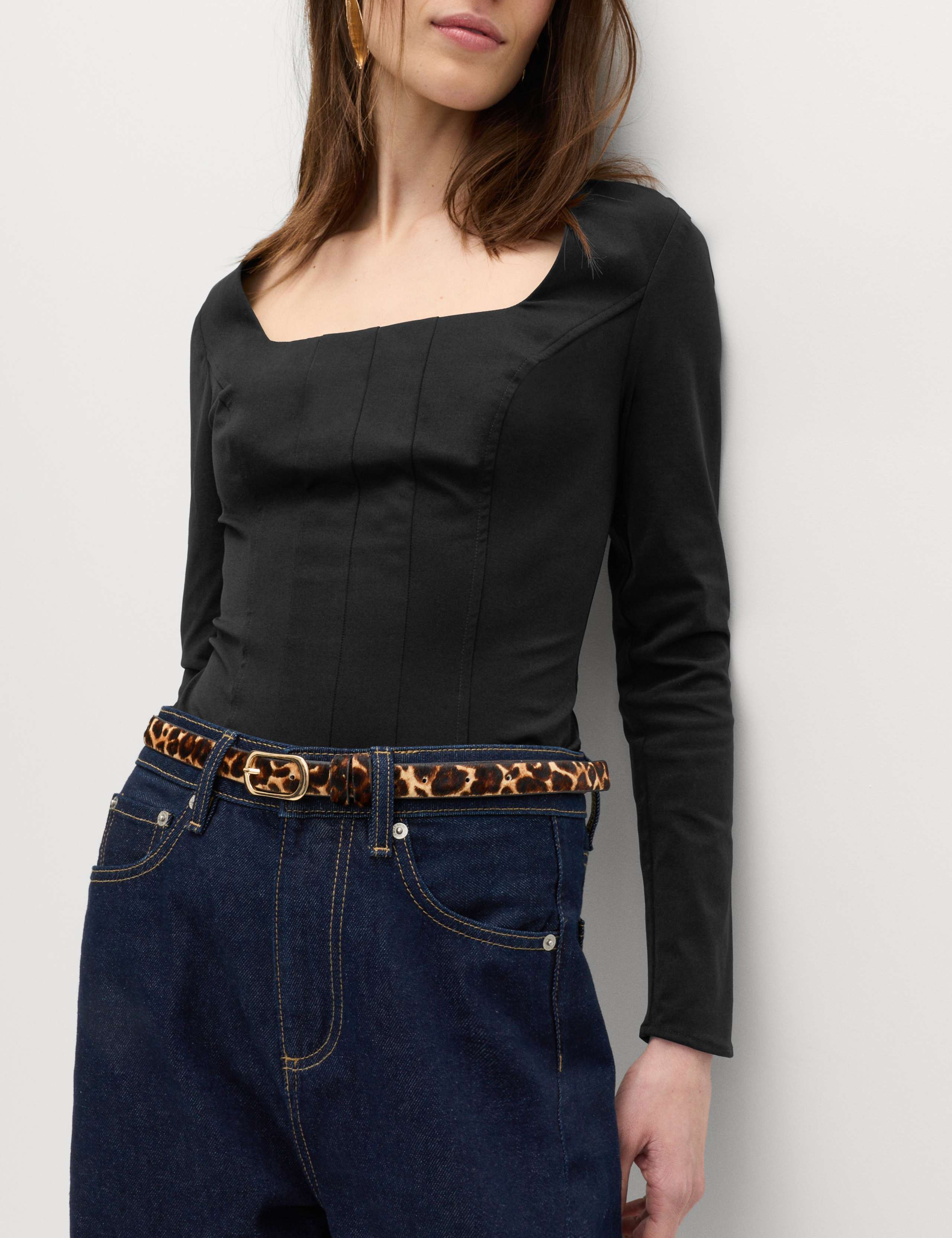 Square Neck Corset Top