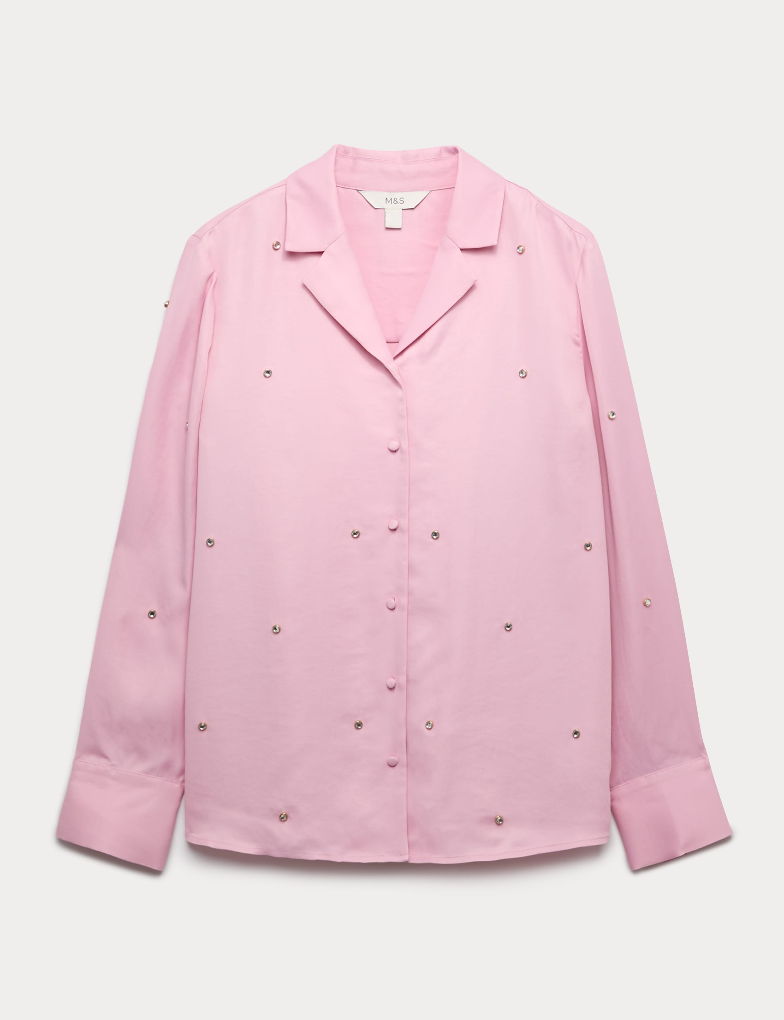 Sparkly Embellished Collared Shirt