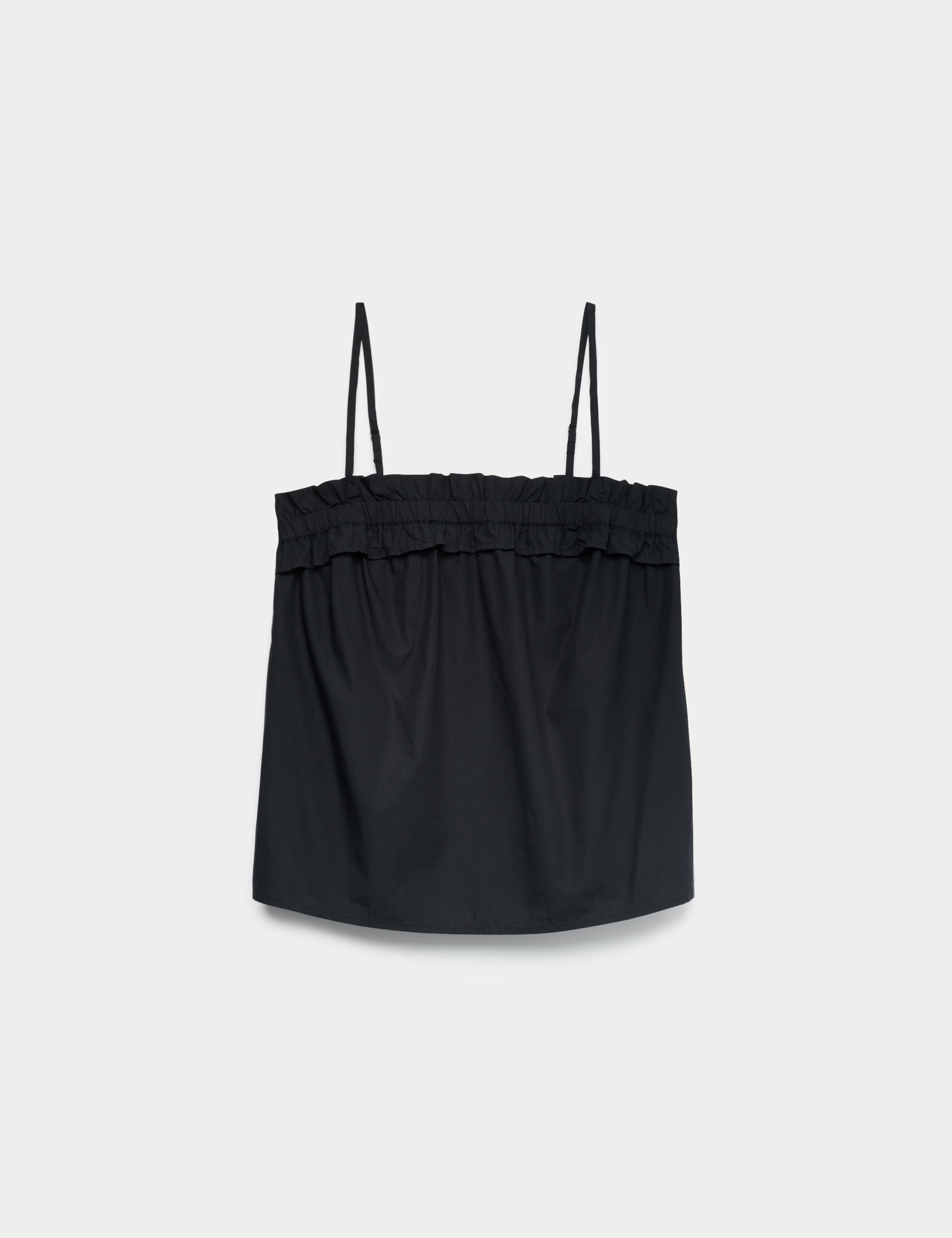 Pure Cotton Ruched Sleeveless Cami Top