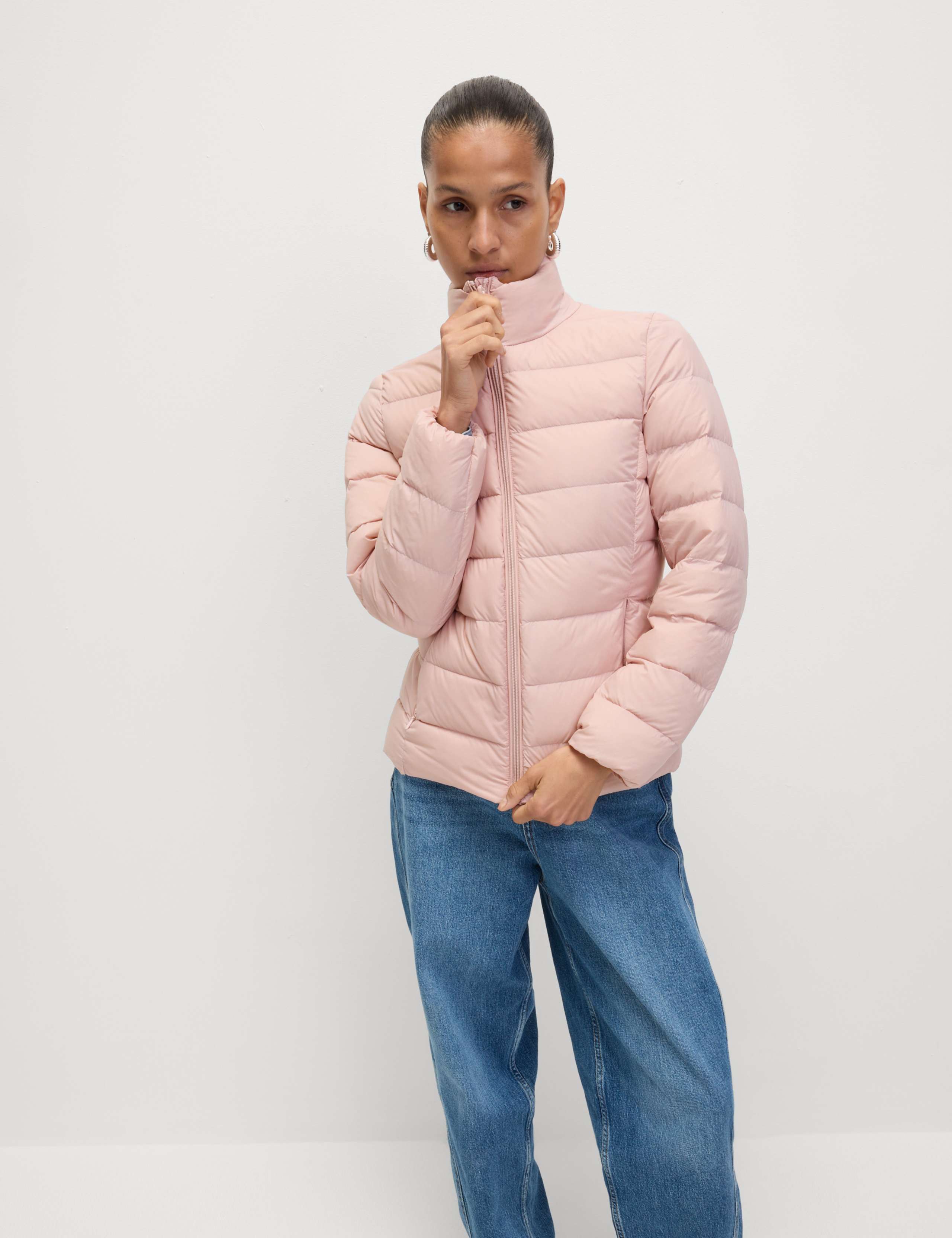 Petite Feather & Down Packaway Puffer Jacket